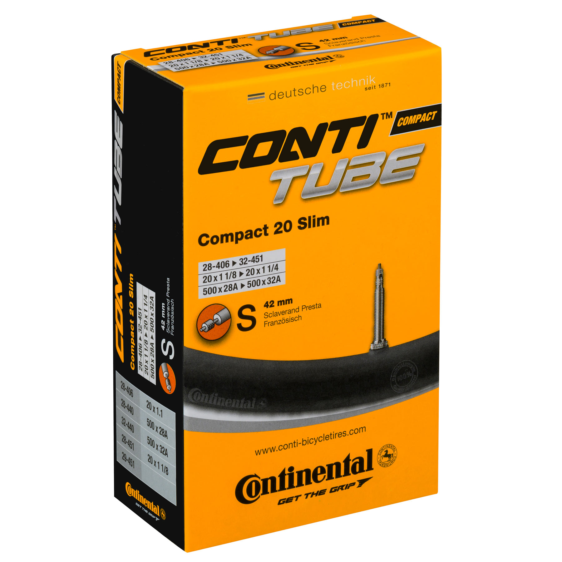 Photo produit de Continental Compact 20 Slim Tube