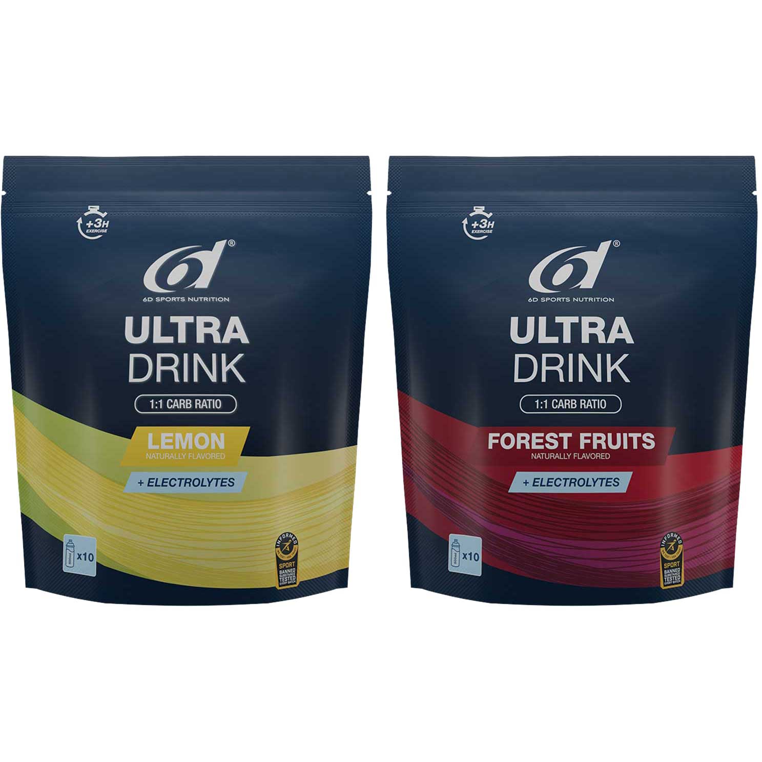 Produktbild von 6d Sports Nutrition Ultra Drink - Kohlenhydrat-Getränkepulver - 940g