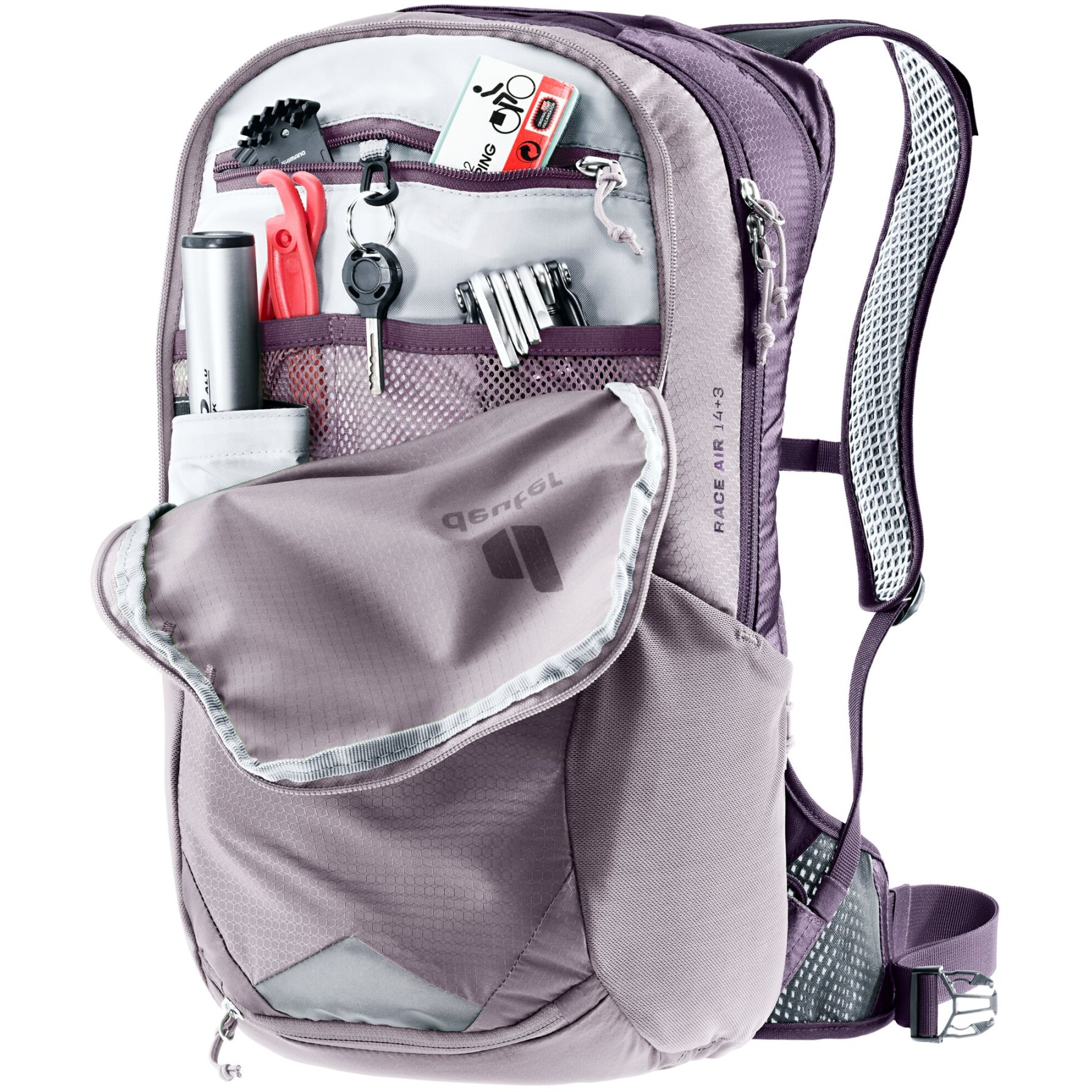 Deuter Race Air 14+3 Bike Backpack - lavender-purple | BIKE24