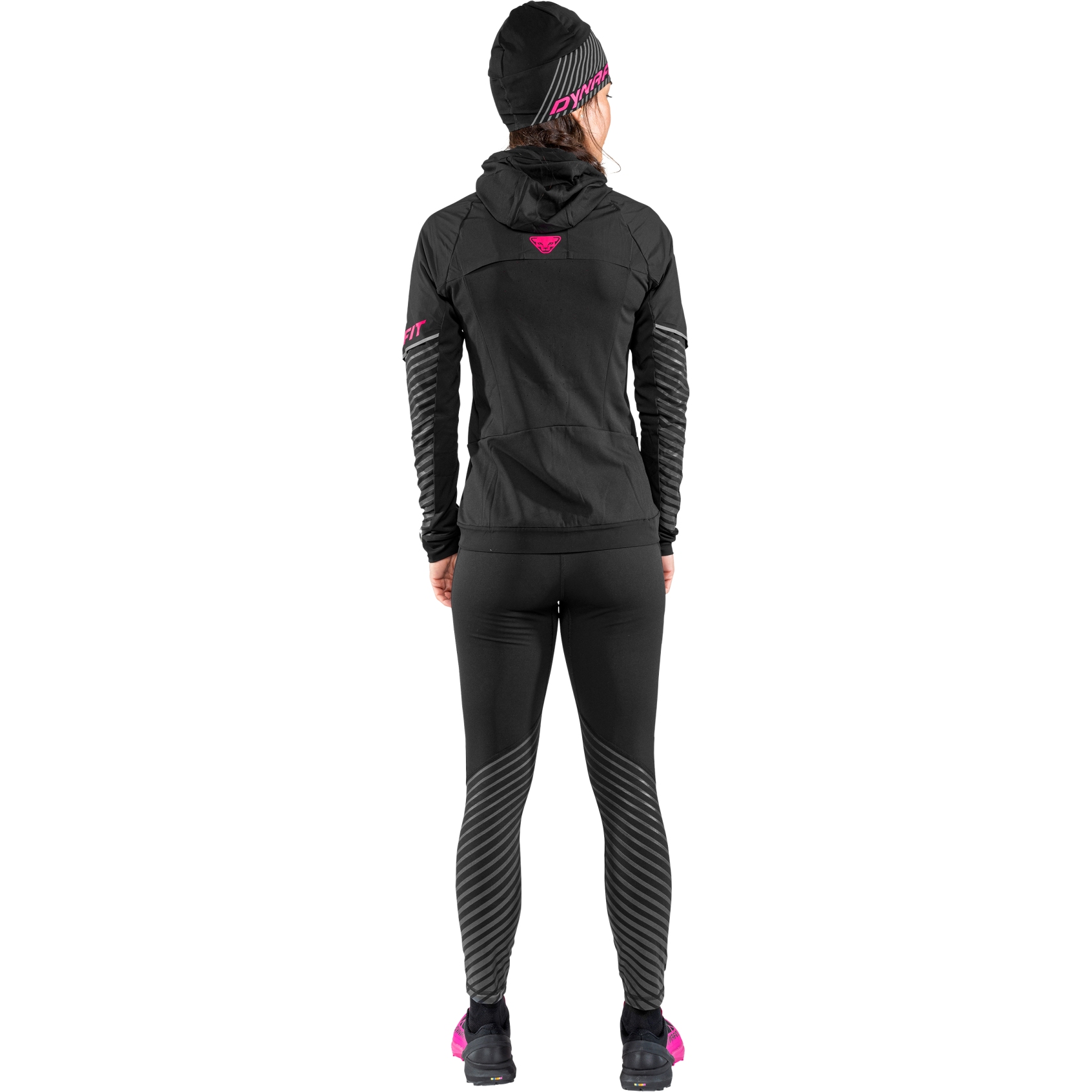 Dynafit Alpine Reflective Jacket Women - Black Out Pink Glo