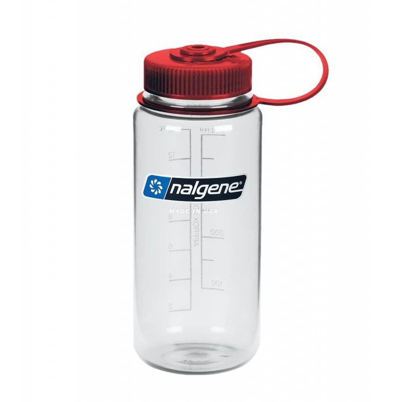 Productfoto van Nalgene Wide Mouth Sustain Drinkfles - 0,5l - clear