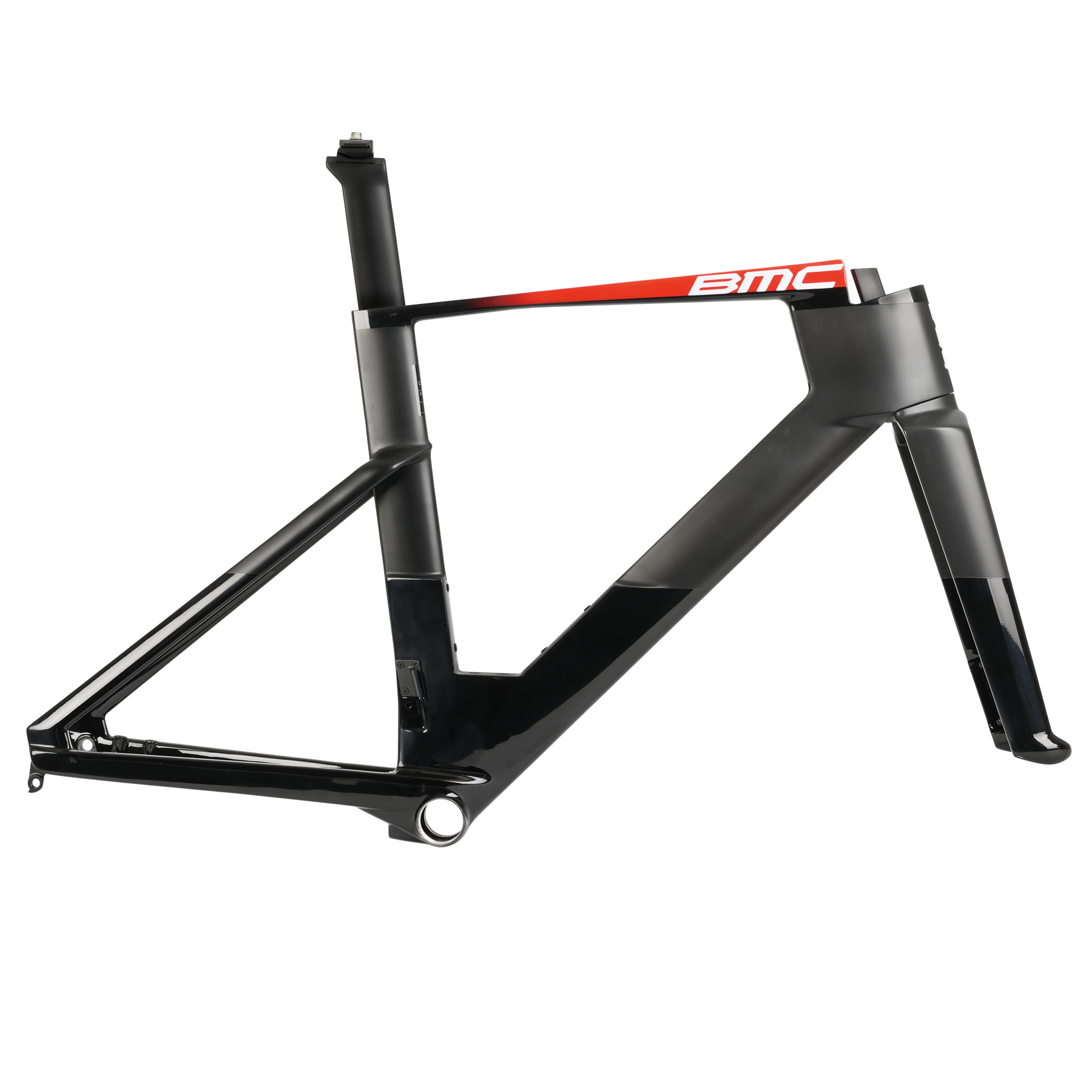 BMC SPEEDMACHINE 01 MOD Carbon Triathlon Frame Set 2024 carbon black neon red