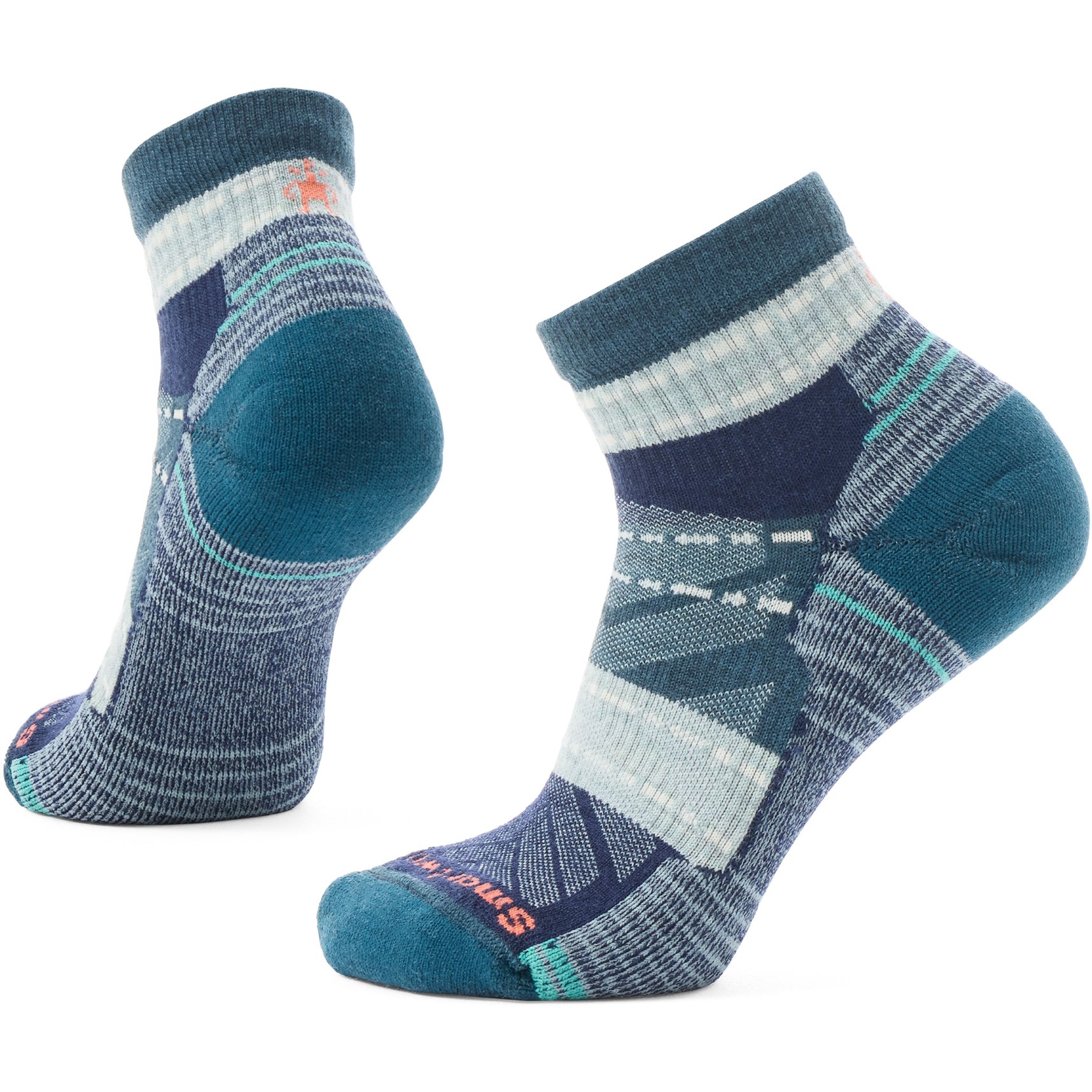 Produktbild von SmartWool Light Cushion Margarita Ankle Wandersocken Damen - B72 frosty green