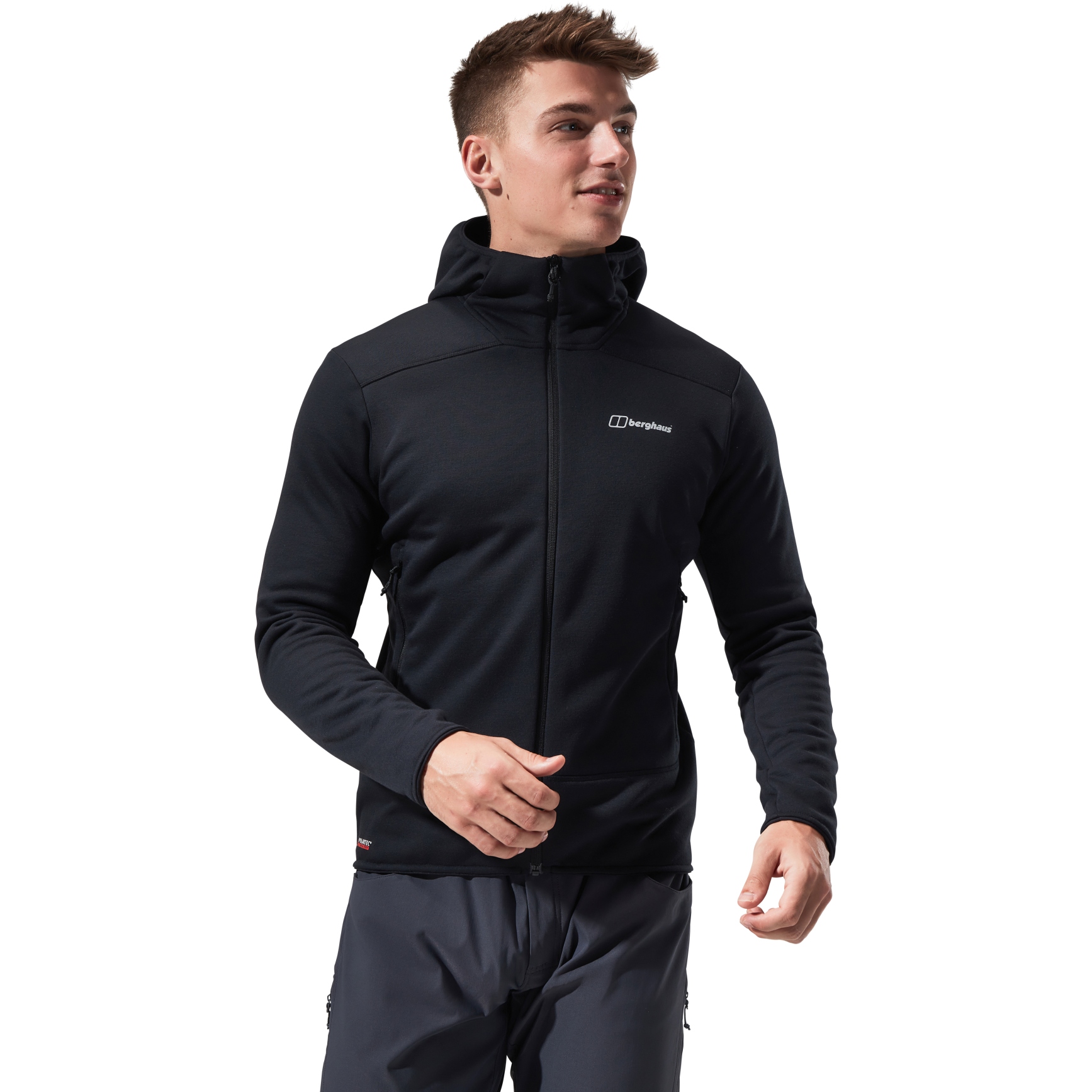 Produktbild von Berghaus Heuberg Polartec® Fleecejacke mit Kapuze Herren - Jet Black
