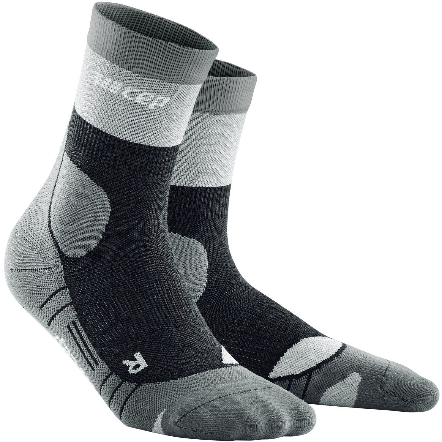 Picture of CEP Hiking Light Merino Mid Cut Compression Socks - stonegrey/grey