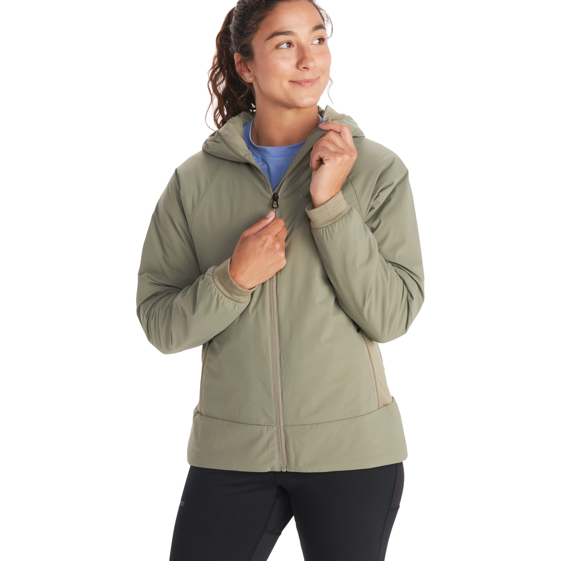 Marmot Novus LT Hybrid Hoody Jacket Women vetiver