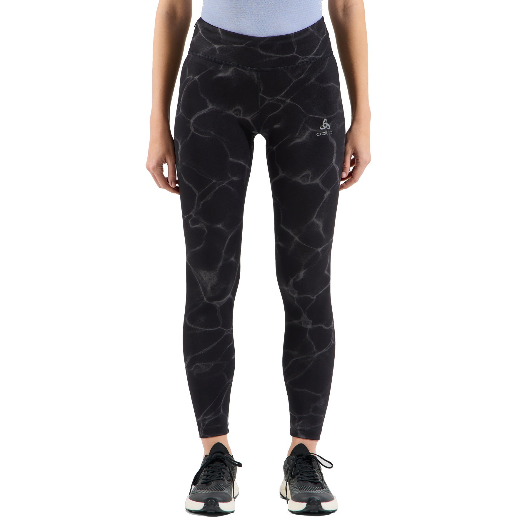 Picture of Odlo Zeroweight Print Running Tights Women - black