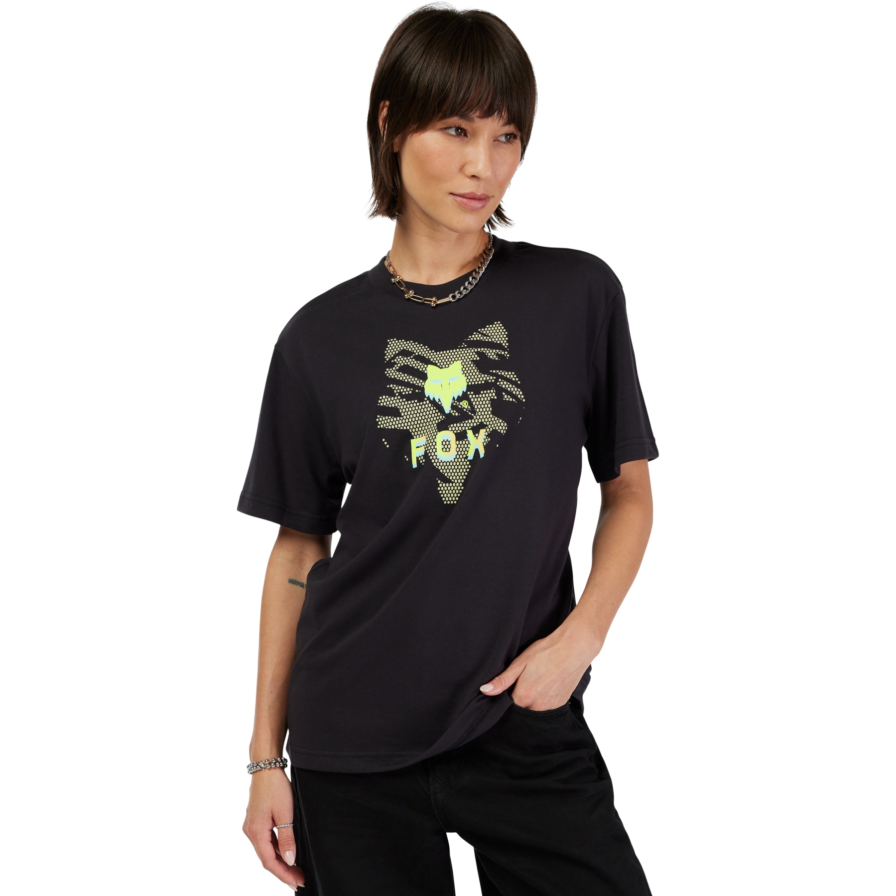 Produktbild von FOX Elevated Kurzarmshirt Damen - schwarz