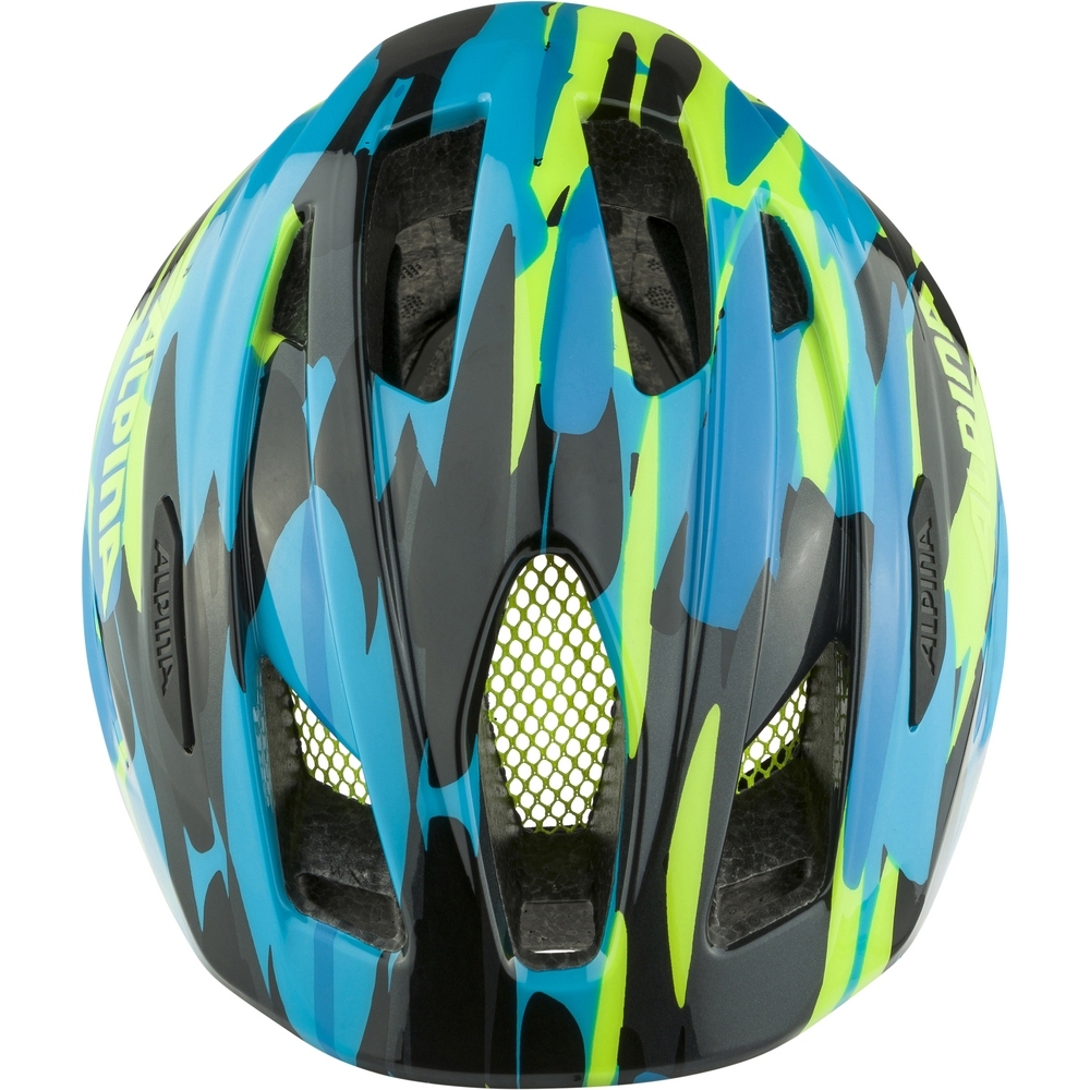 Alpina Pico Flash Kids Bike Helmet neon blue green gloss BIKE24