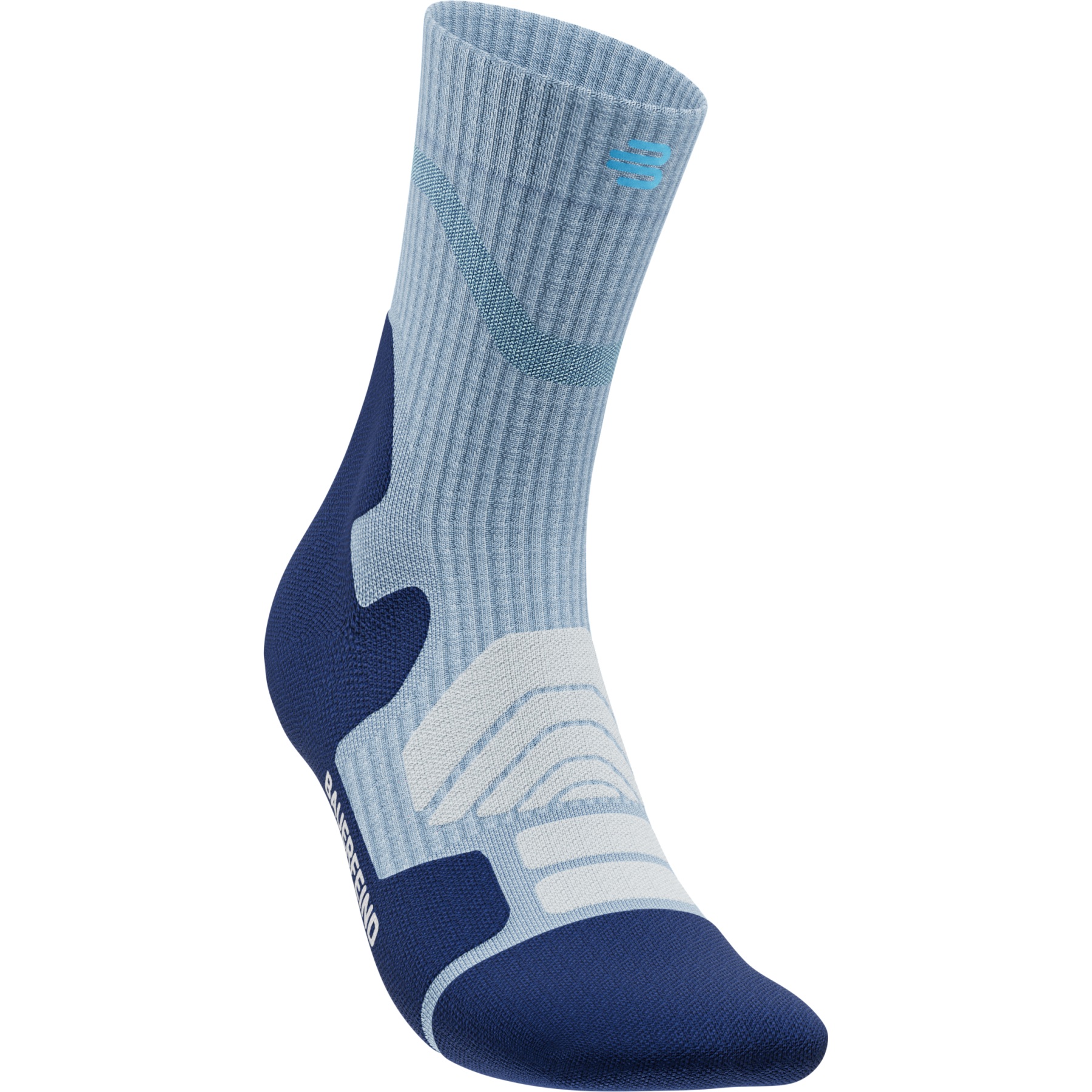 Produktbild von Bauerfeind Outdoor Merino Mid Cut Socken Damen - sky blue