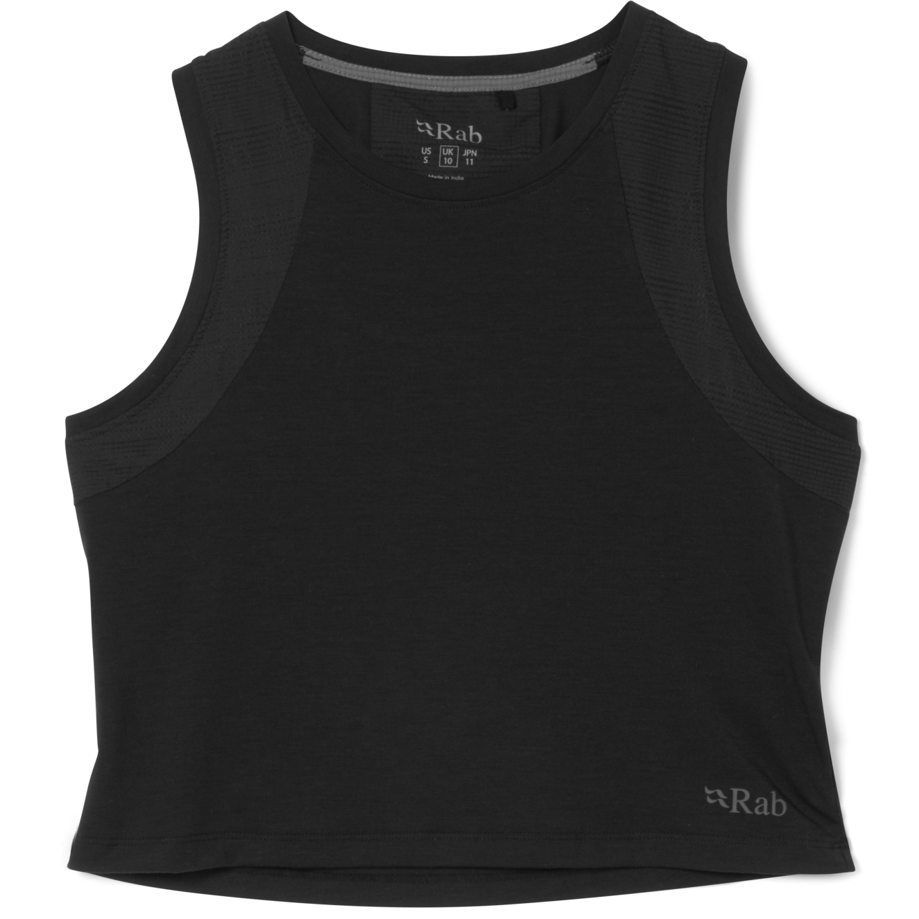 Rab Rivelin Crop Tanktop Dames - zwart | BIKE24