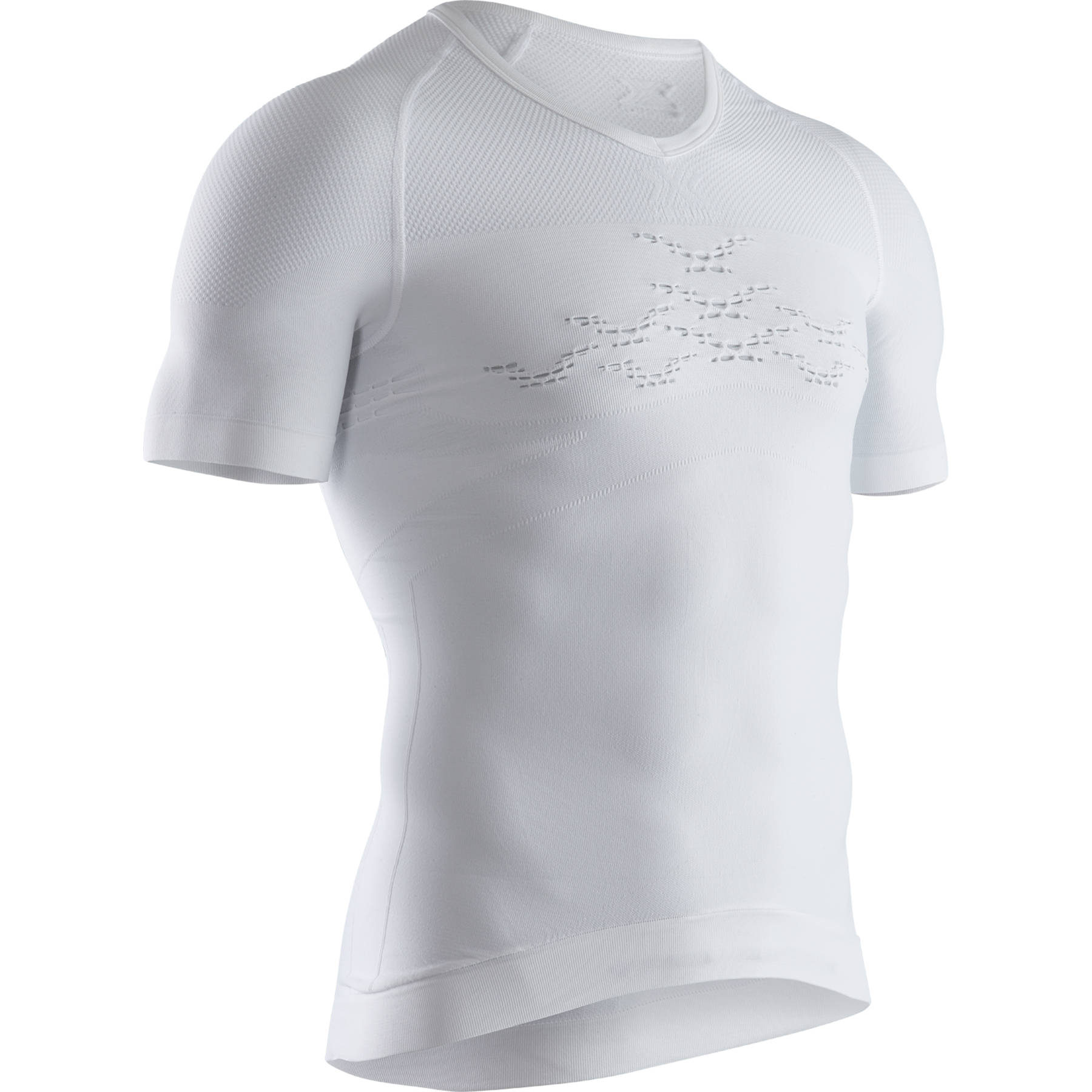 Picture of X-Bionic Energizer LT V-Neck Short Sleeves Shirt for Men - arctic white
