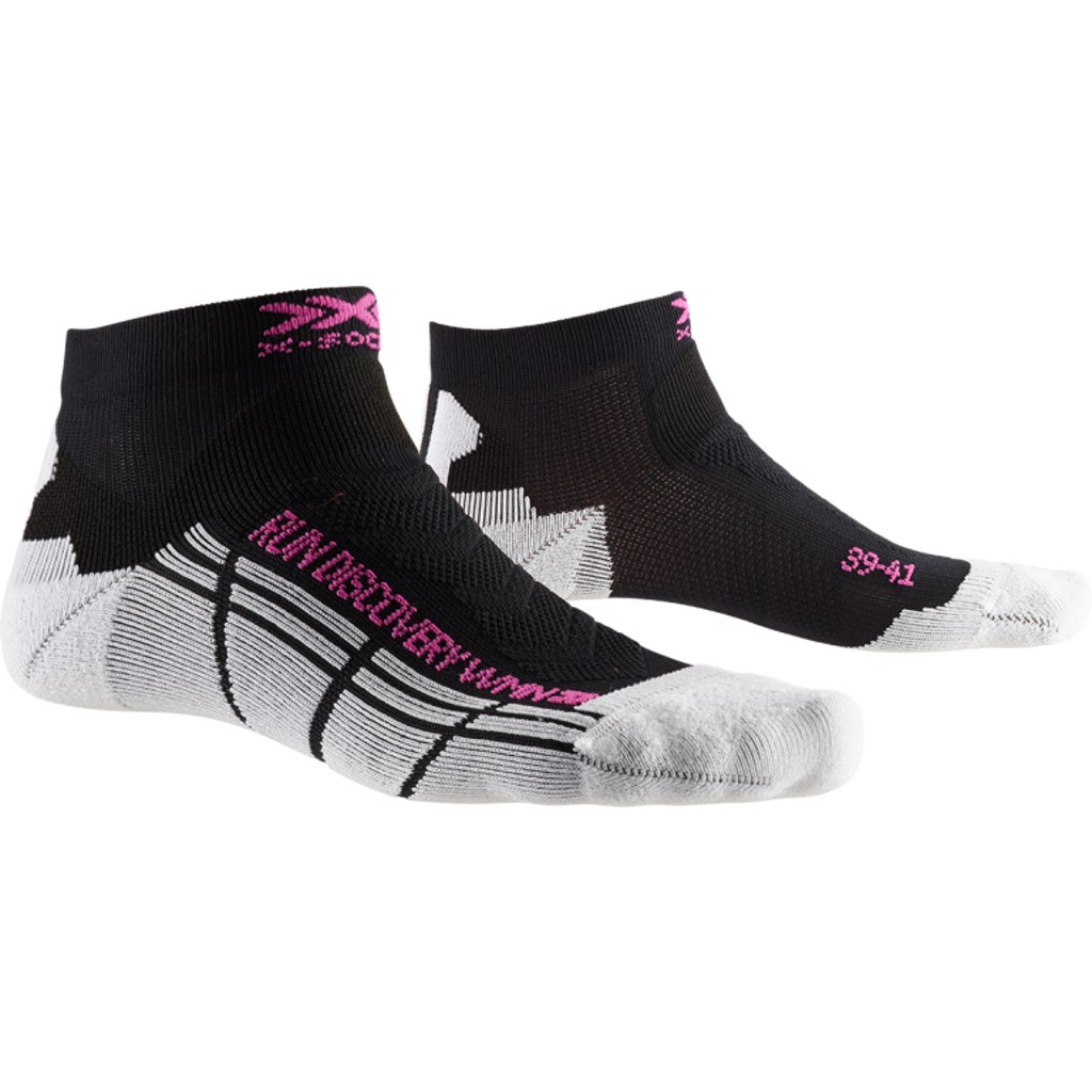 Picture of X-Socks Run Discovery Women&#039;s Running Socks - opal black/arctic white