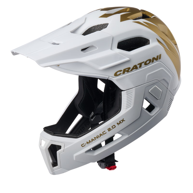 CRATONI C-Maniac 2.0 MX Jr. Jugend Fullface Helm - weiß-gold matt