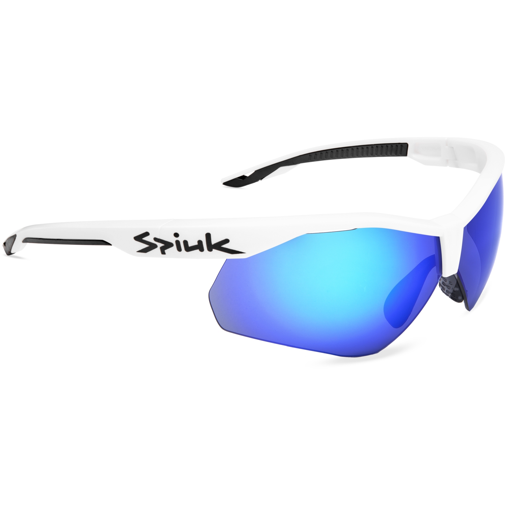Produktbild von Spiuk Ventix-K Brille - Weiß/Schwarz | Blau verspiegelt/Klar