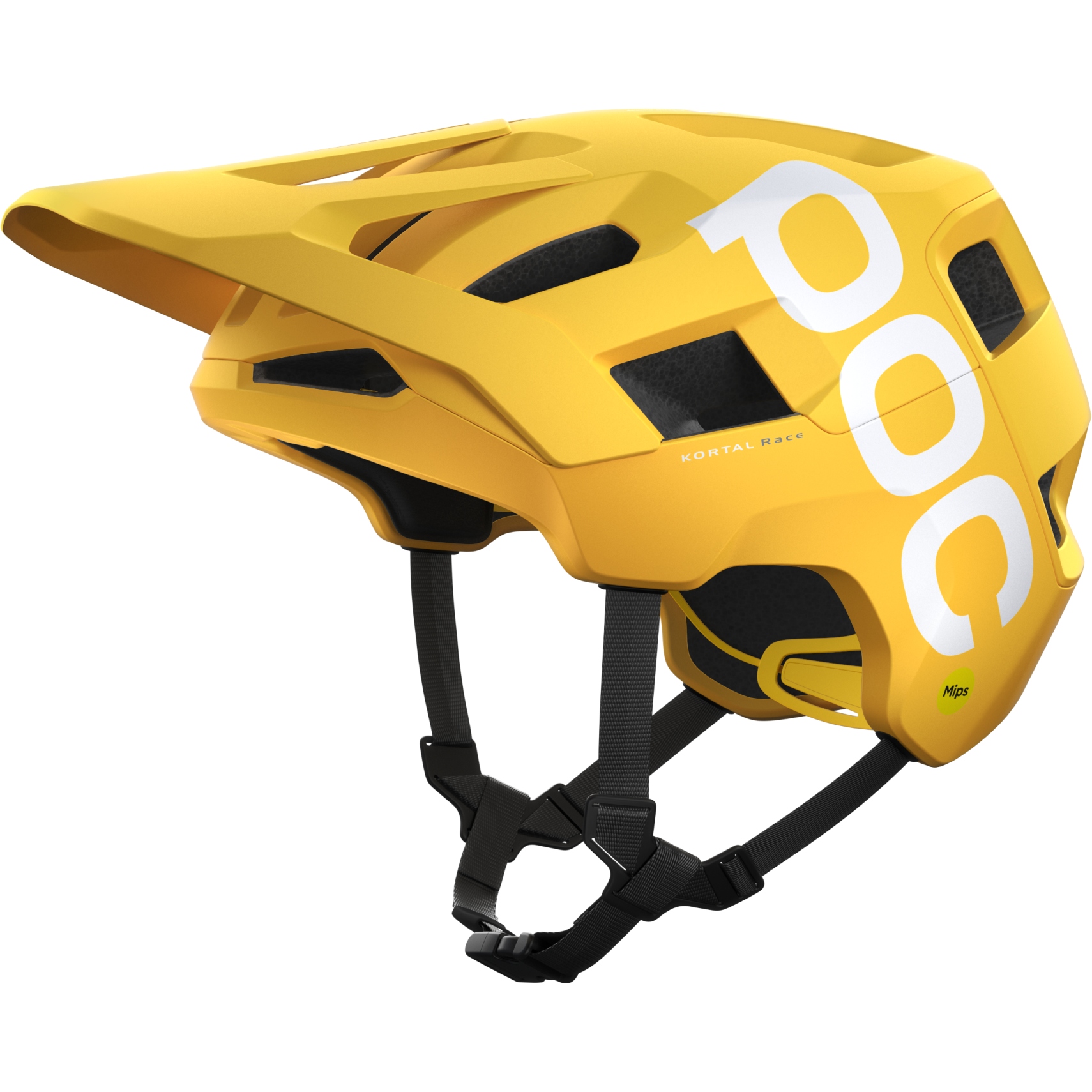 Picture of POC Kortal Race MIPS Helmet - 1331 Aventurine Yellow Matt