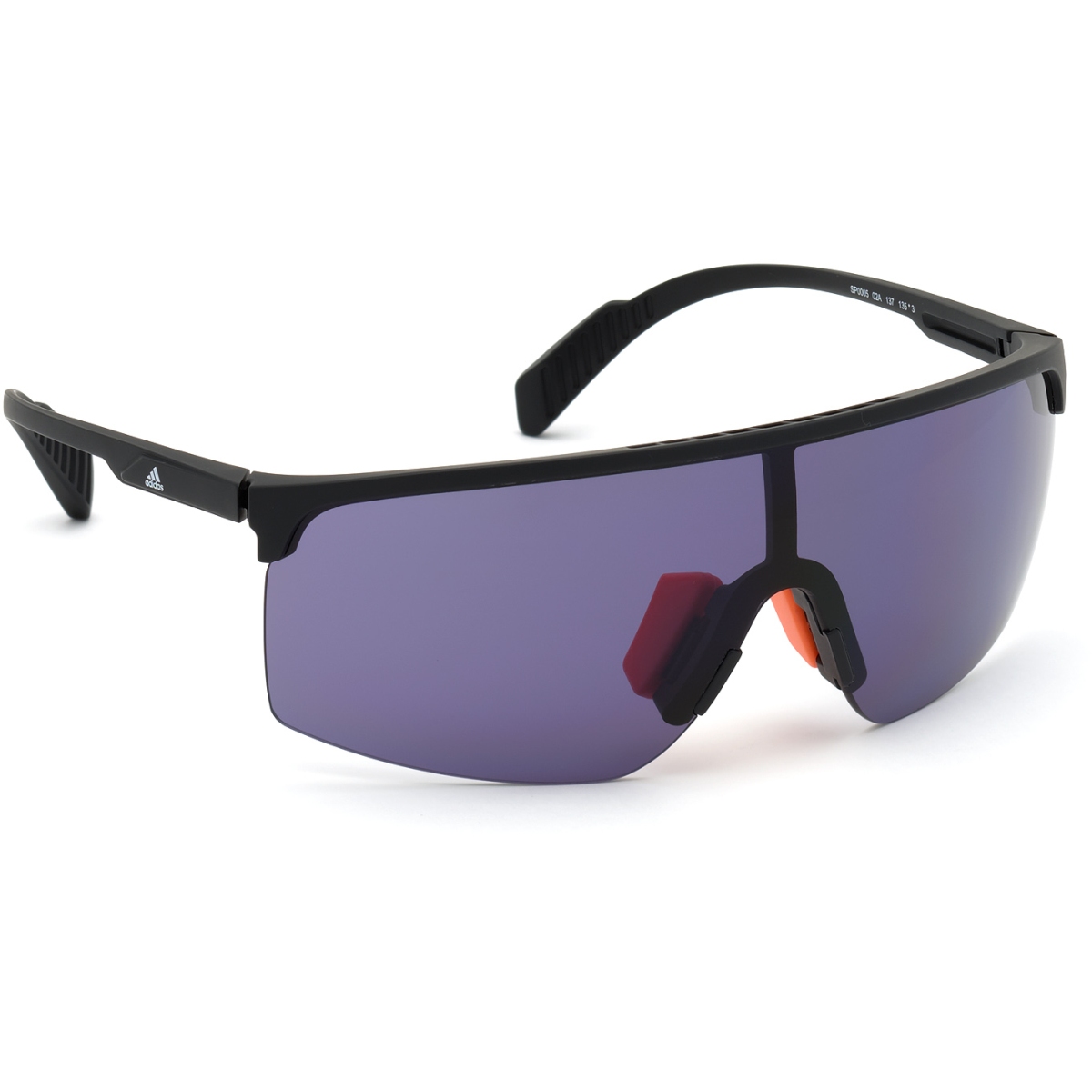 Image of adidas Sp0005 Injected Sports Sunglasses - Matte Black / KOLOR UP Grey
