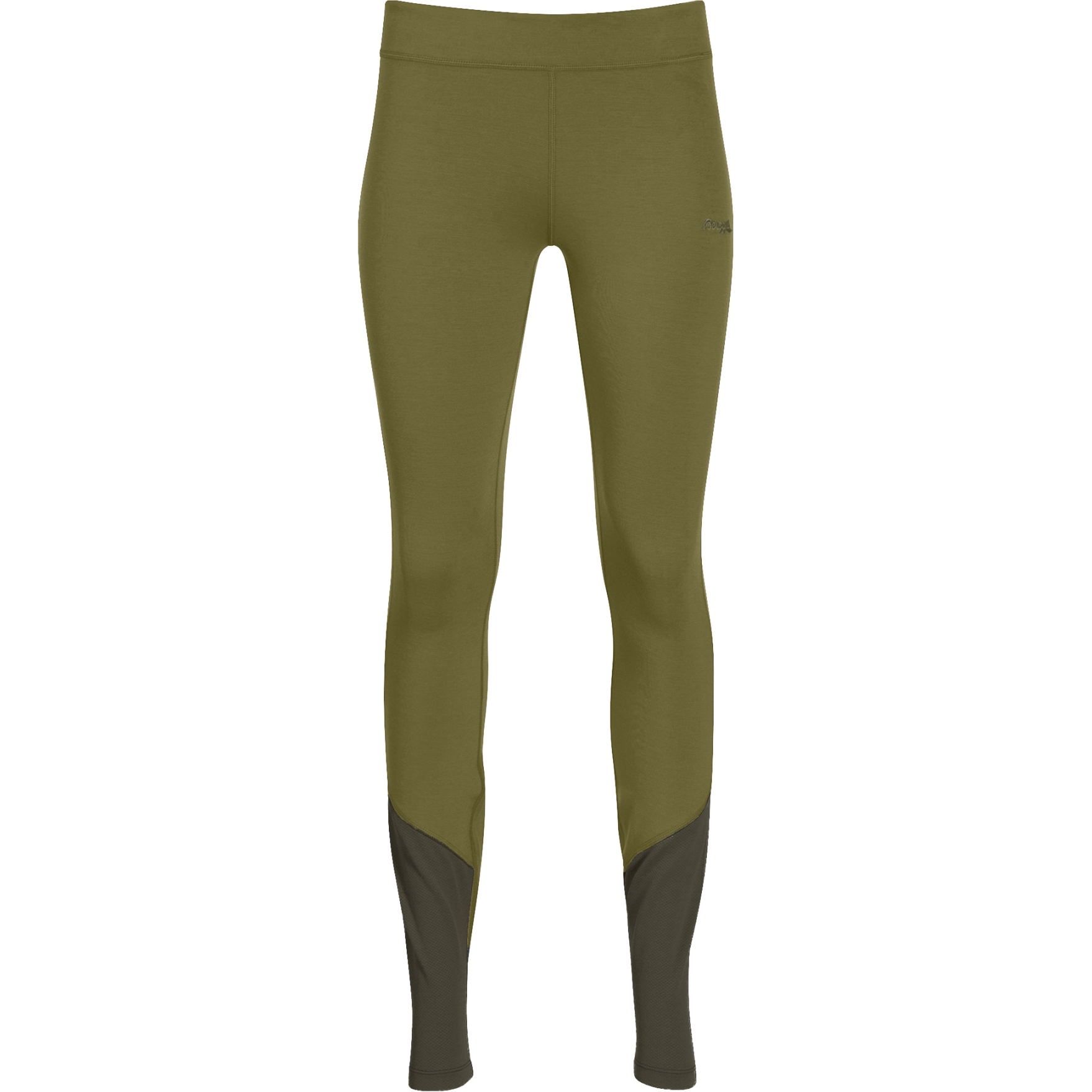 Picture of Bergans Cecilie Wool Women&#039;s Tights - trail green/dark olive green