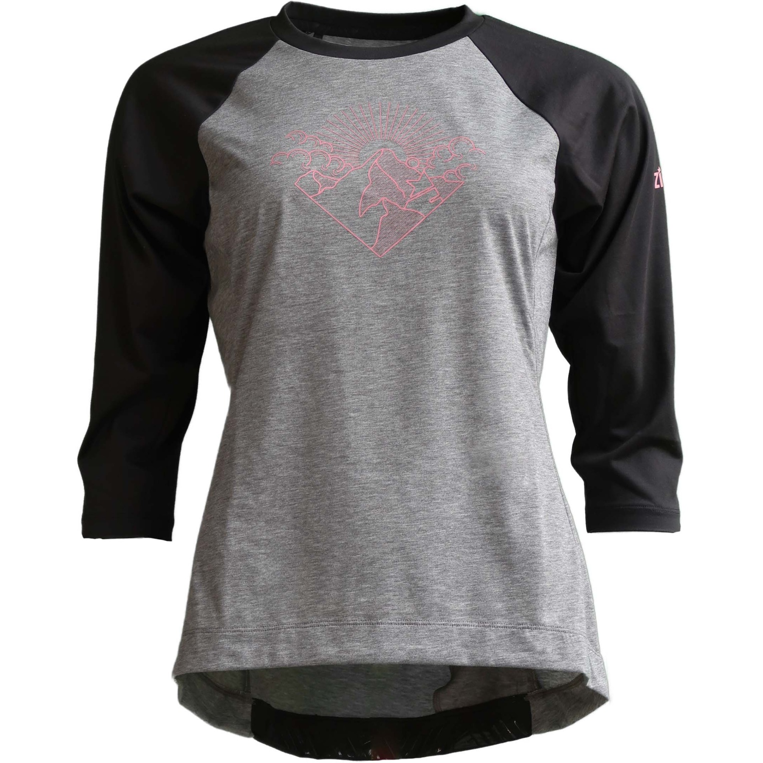 Foto de Zimtstern Maillot Manga 3/4 MTB Mujer - PureFlowz - Gun Metal Melange/Pirate Black