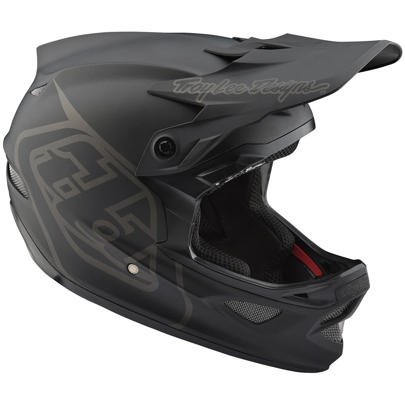 Picture of Troy Lee Designs D3 Fiberlite Helmet - Mono Black