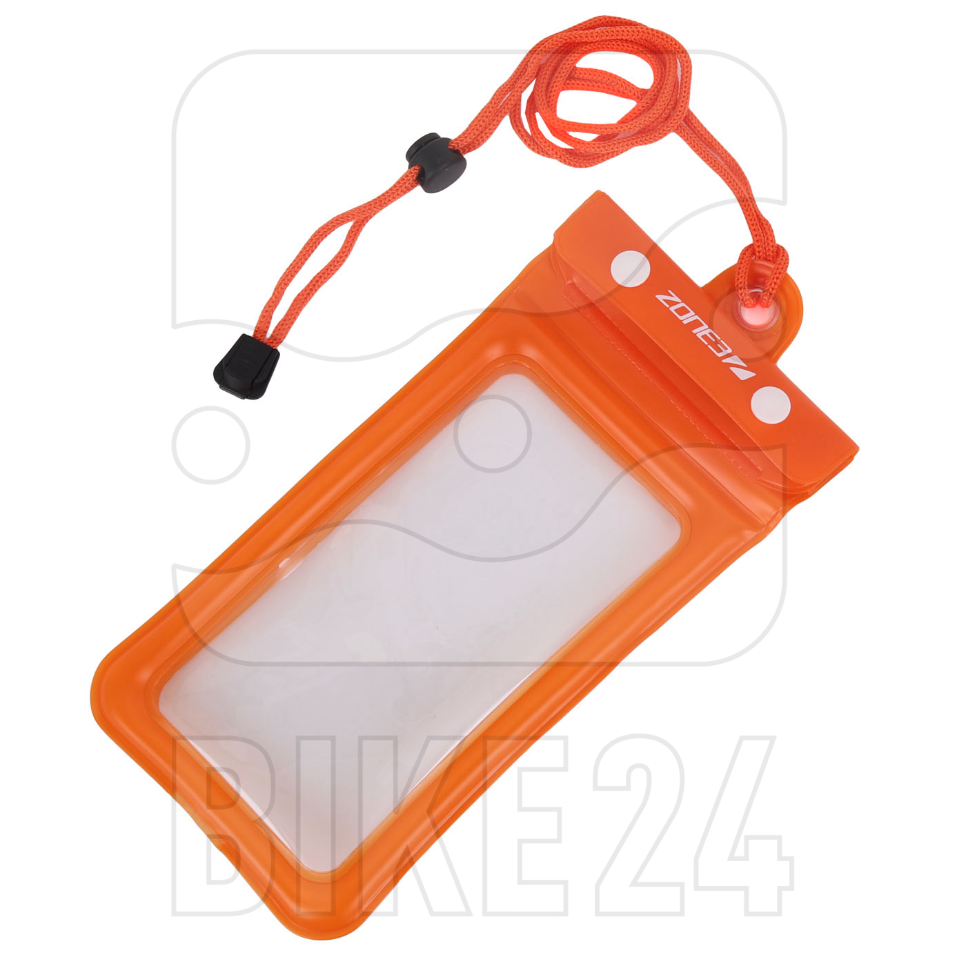 Picture of Zone3 Buoyancy Waterproof Phone Pouch - clear/orange