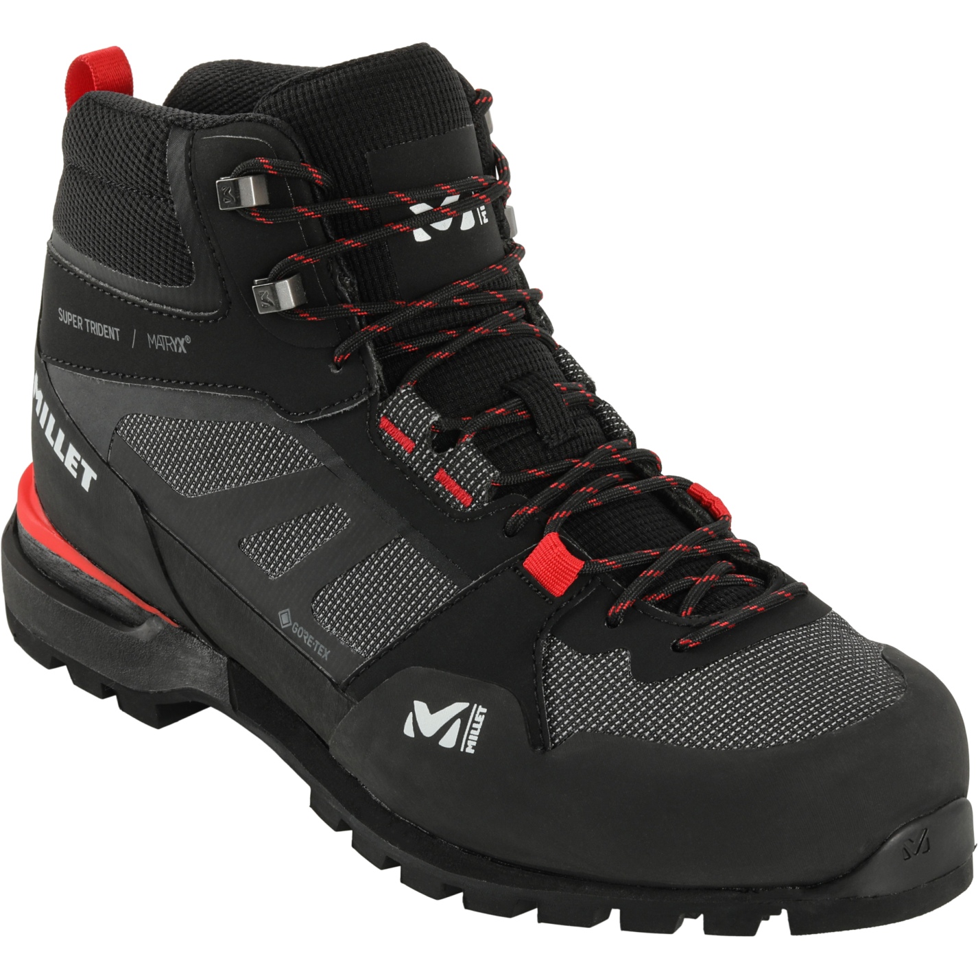Image of Millet Super Trident Matryx Gore-Tex Men's Mountaineering Shoes - Dark Grey