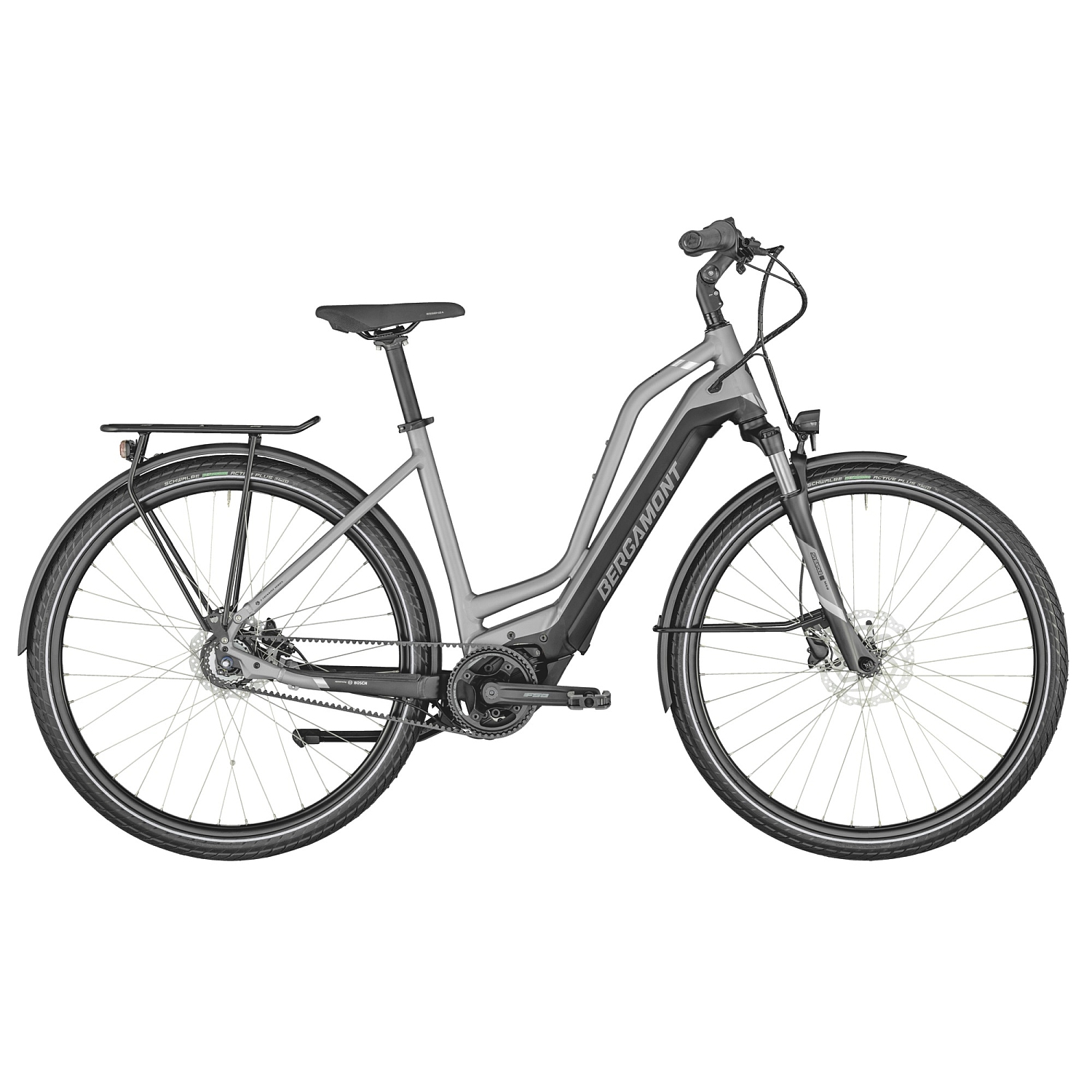 Produktbild von Bergamont E-HORIZON Elite Belt Amsterdam - Damen Trekking E-Bike - 2022 - matt chrome / black / chrome
