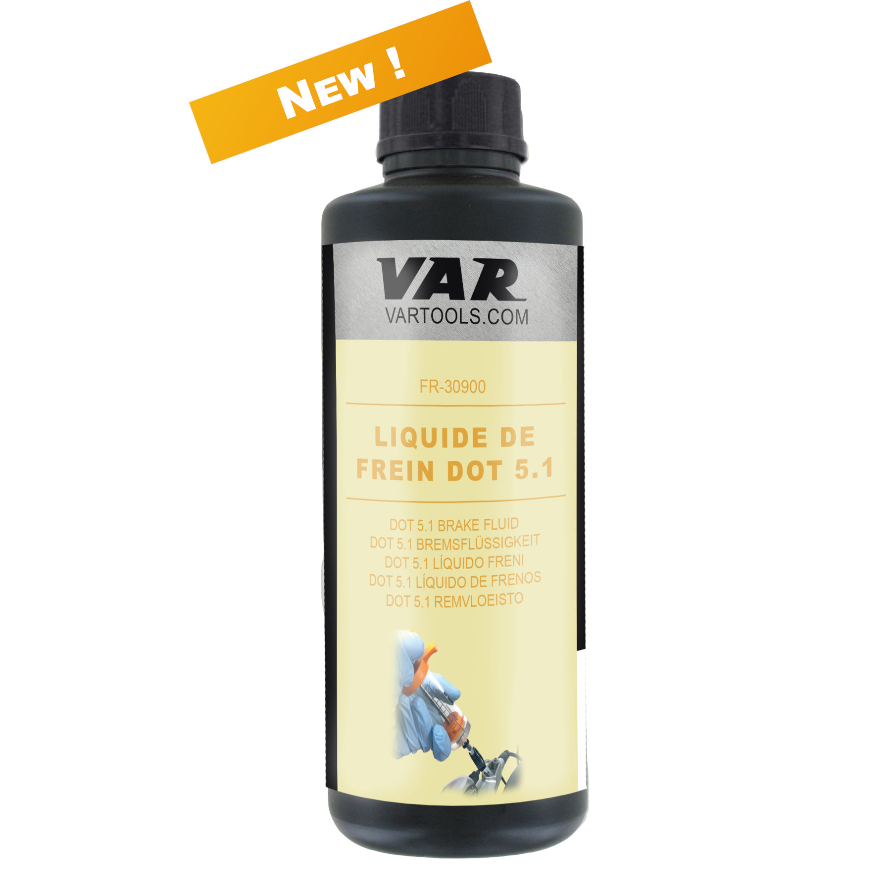 Productfoto van VAR DOT 5.1 Brake Fluid - FR-30900 - 500ml