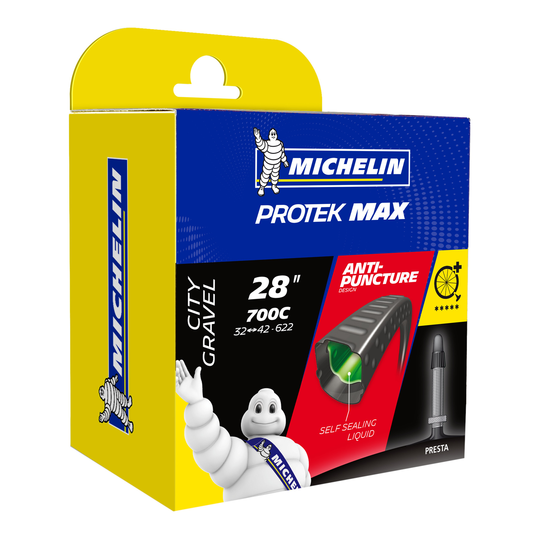 Productfoto van Michelin Protek Max Binnenband - 28&quot; | City | 33-46mm