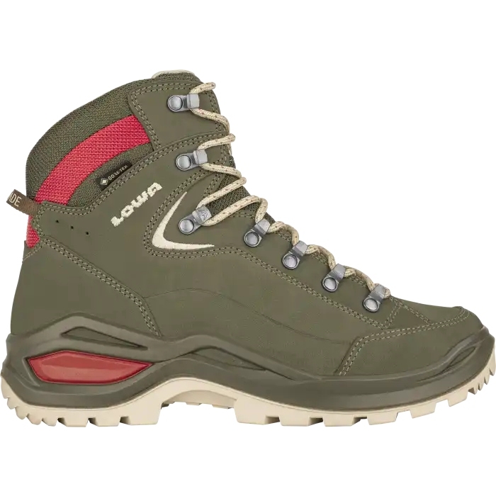 Lowa Renegade Evo Gtx Mid Hiking Boots Women Grey Green Panna Bike