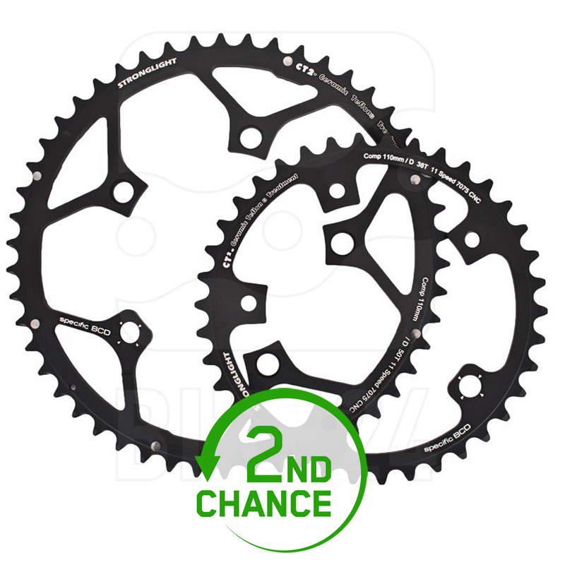 Picture of Stronglight CT2 Road Chainring - 5-Arm - 110mm - Type D - Campagnolo 11-Speed - 2nd Choice