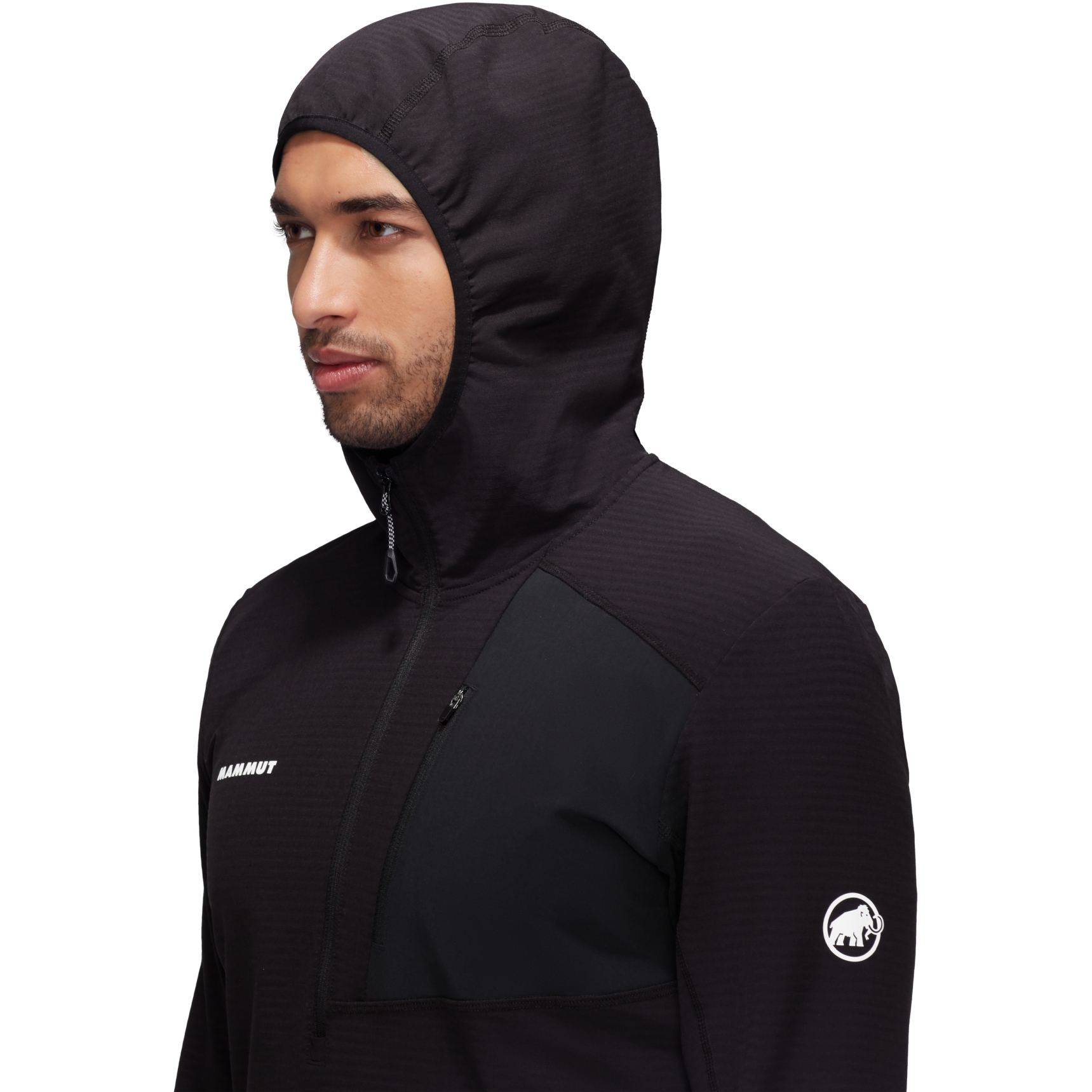 Mammut Madris Light Half Zip Midlayer Hoody Men - black | BIKE24
