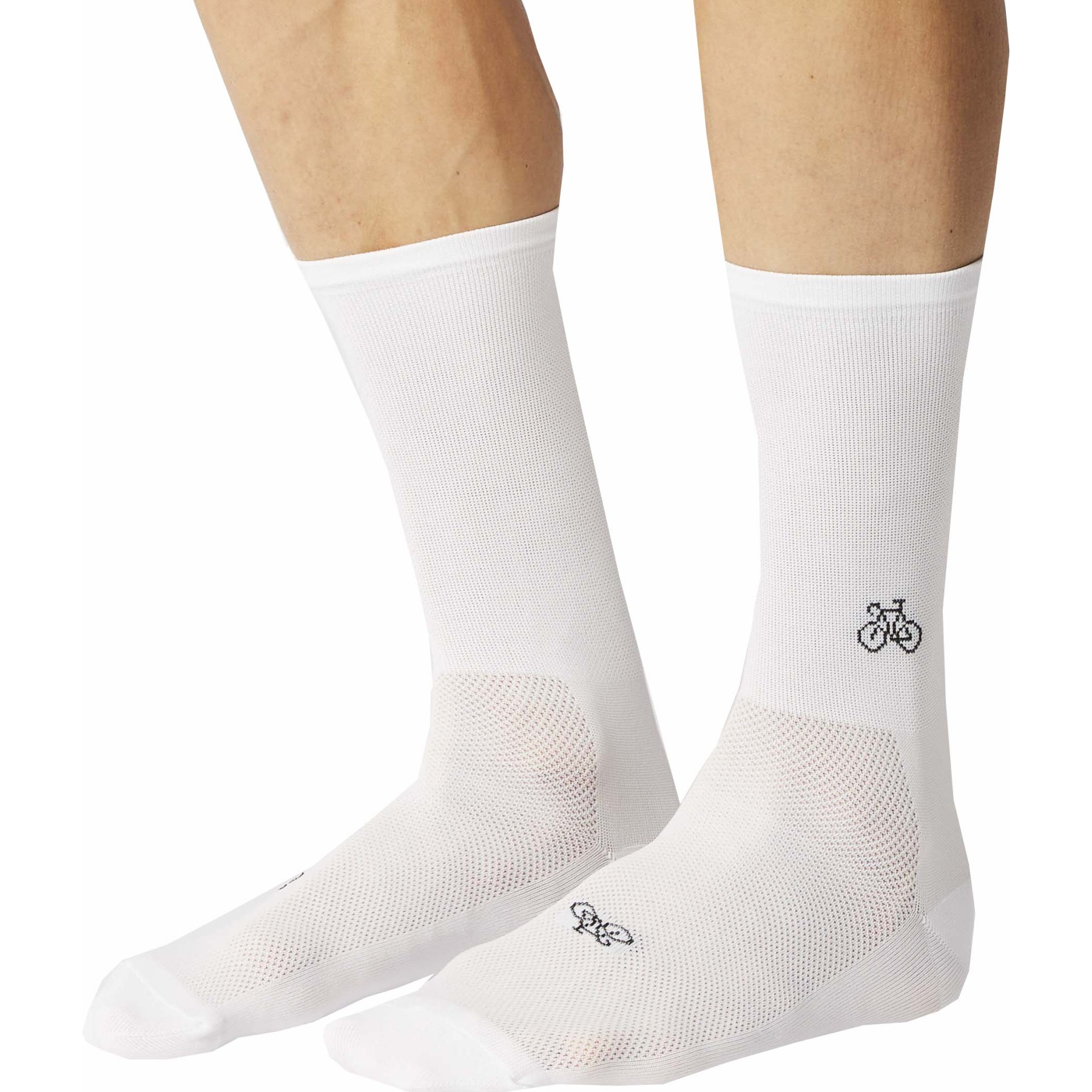 Photo produit de FINGERSCROSSED Chaussettes Vélo - Classic Iconic - Bicycle - Blanc