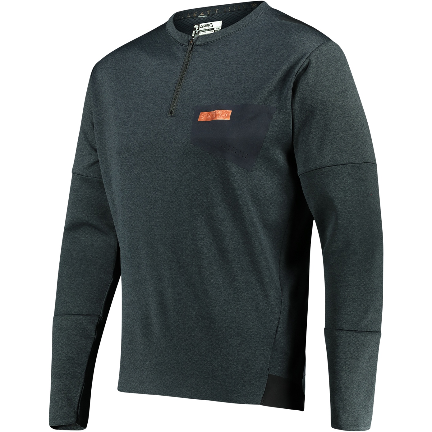Productfoto van Leatt MTB Trail 4.0 Shirt met Lange Mouwen - zwart
