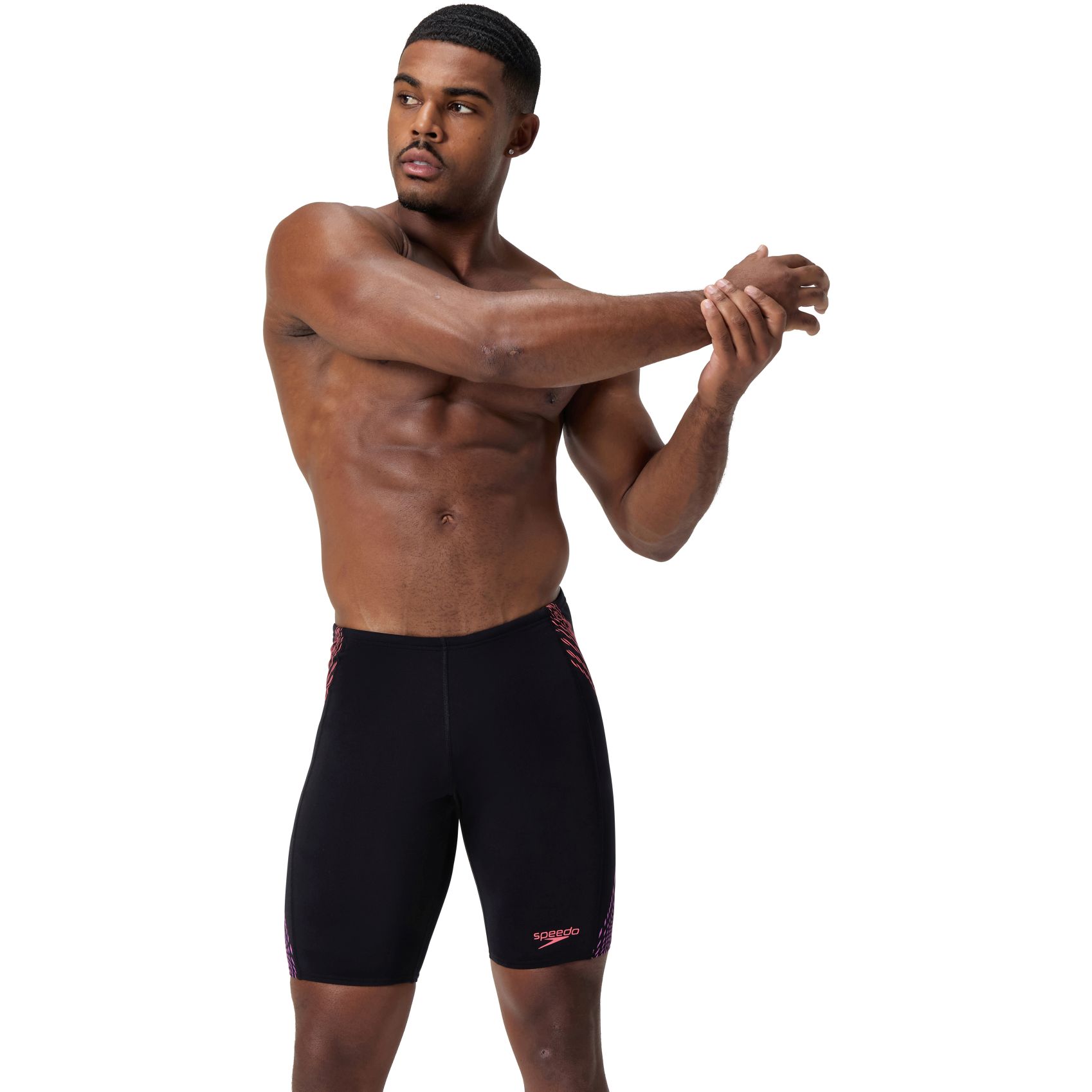 Image of Speedo Tech Panel Jammer Men - black/coral sands