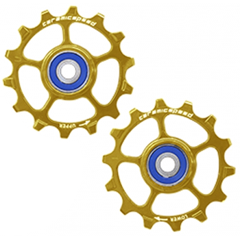 Picture of CeramicSpeed Replacement Derailleur Pulleys - for SRAM Eagle 1x12s | 14 Teeth - gold