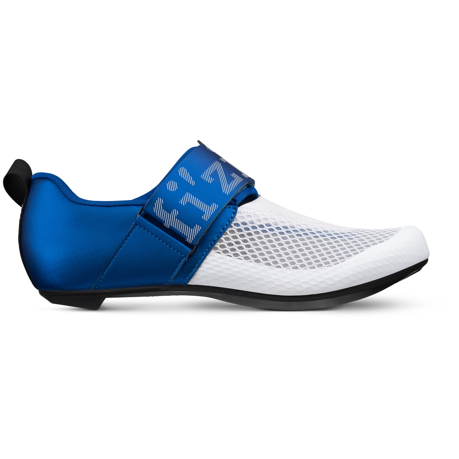 Picture of Fizik Transiro Hydra Triathlon Shoes - White / Metallic Blue
