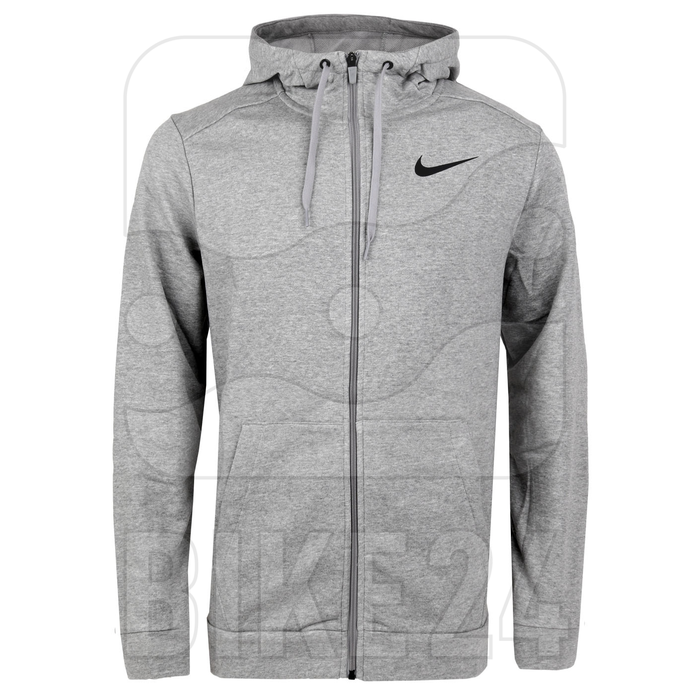 Picture of Nike Dri-FIT Full-Zip Training Hoodie Men - dark grey heather/black CZ6376-063
