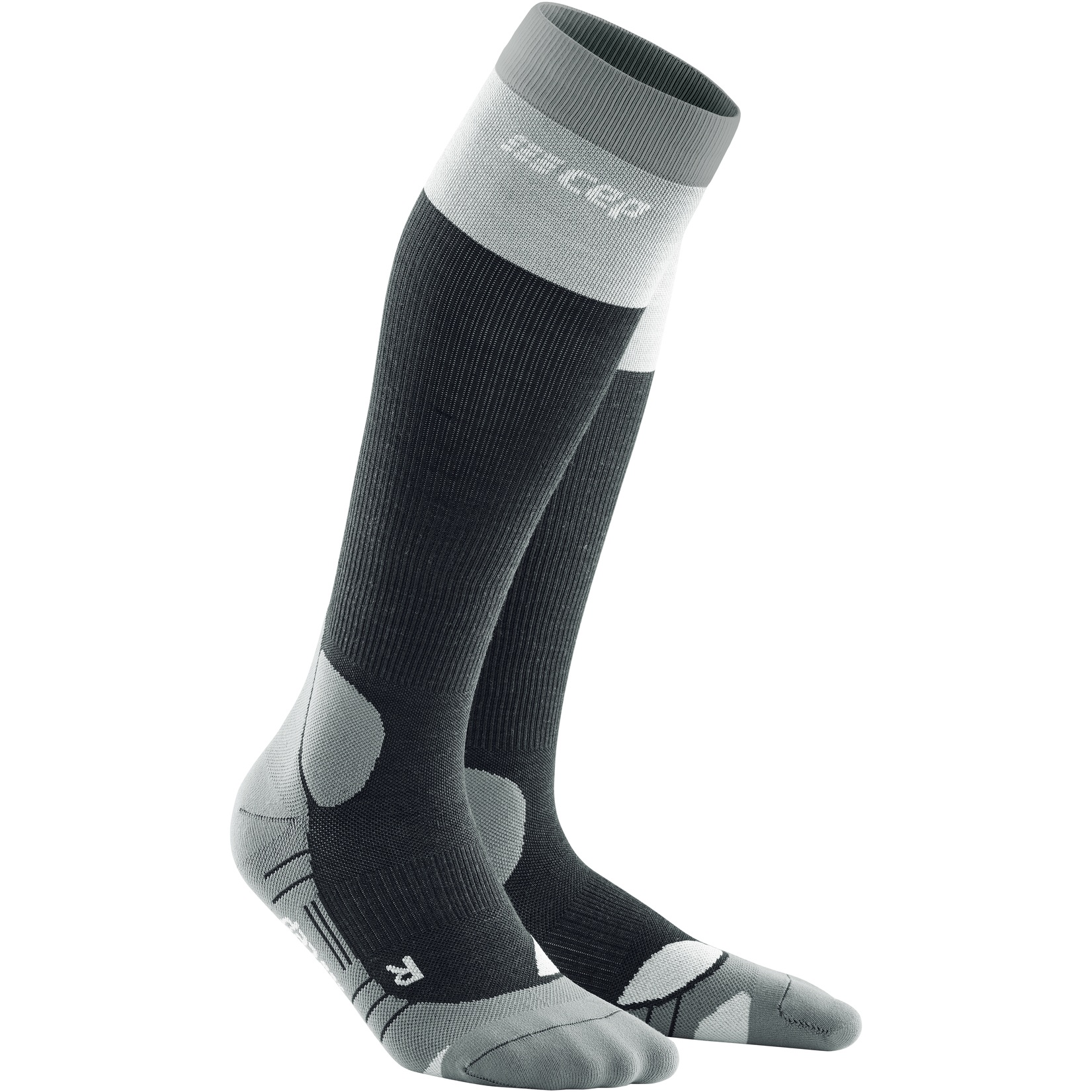 Picture of CEP Hiking Light Merino Compression Socks - stonegrey/grey