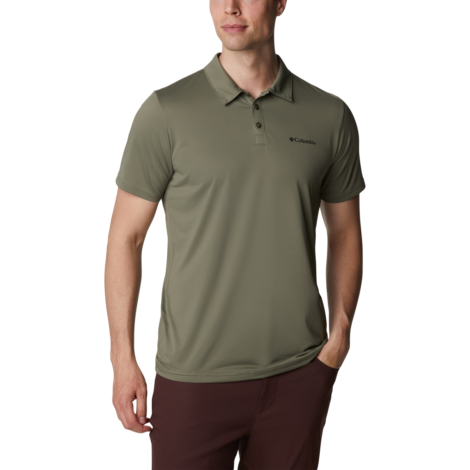 Produktbild von Columbia Hike Poloshirt Herren - Stone Green