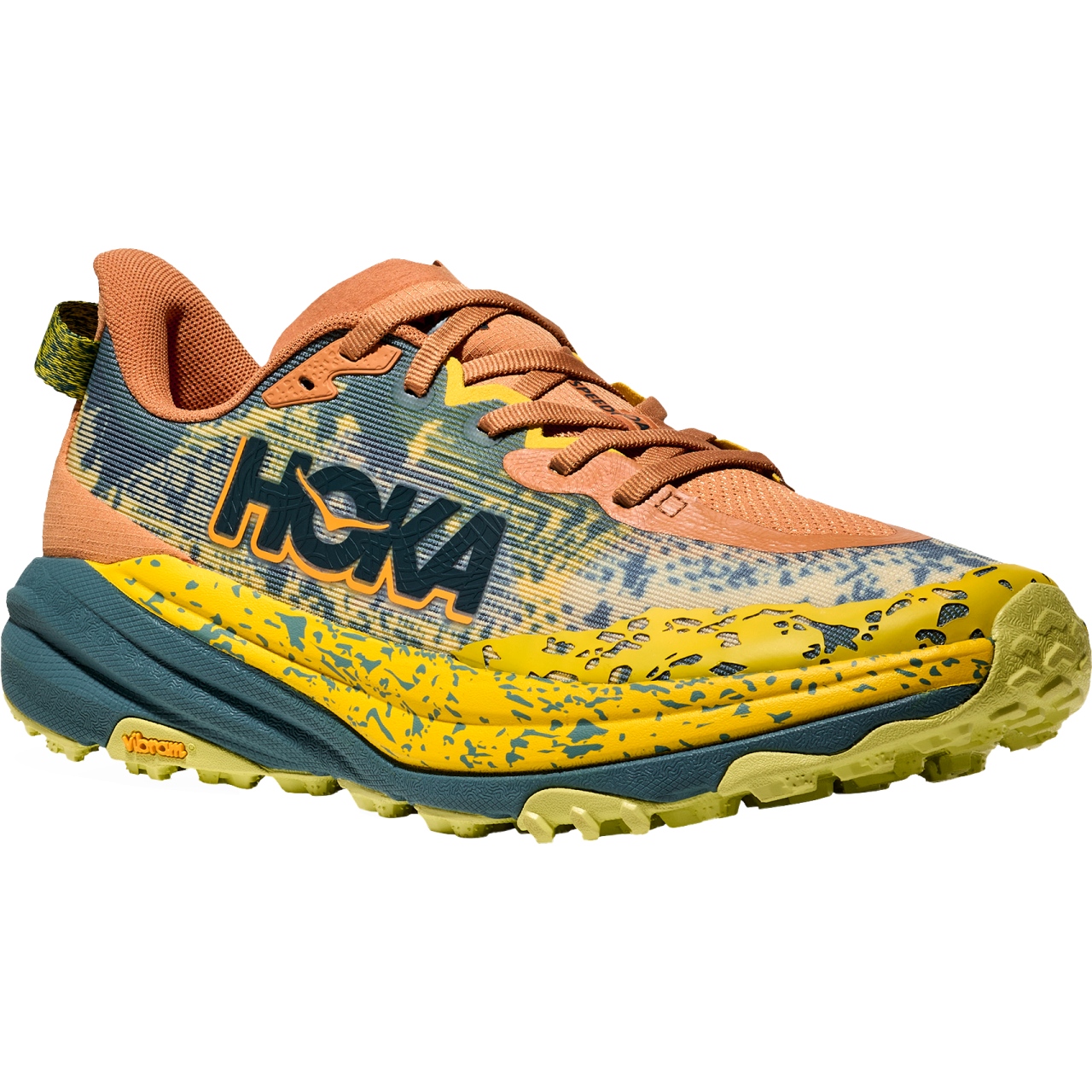 Мужские кроссовки Hoka Speedgoat 6 - терракотовый / горный туман