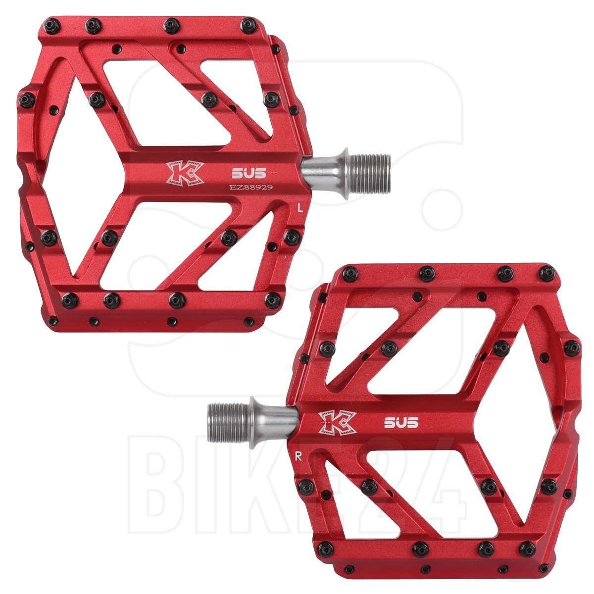 Image of KCNC SYNC Platform Pedals - red