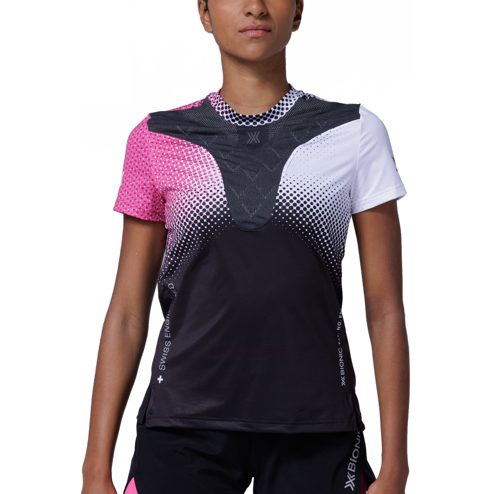 Photo produit de X-Bionic T-Shirt Femme - Corefusion Run - dot fade/neo pink/white