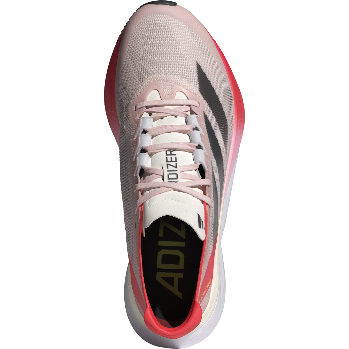 adidas Adizero Boston 12 Running Shoes Women - sandy pink/aurora  metal/solar red IF9218