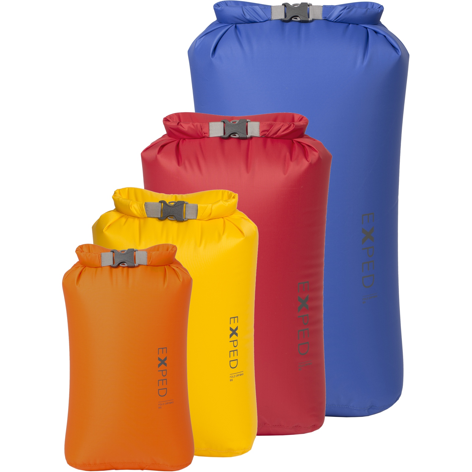 Produktbild von Exped Fold Drybag BS Packsack (4-er Pack) - XS - L