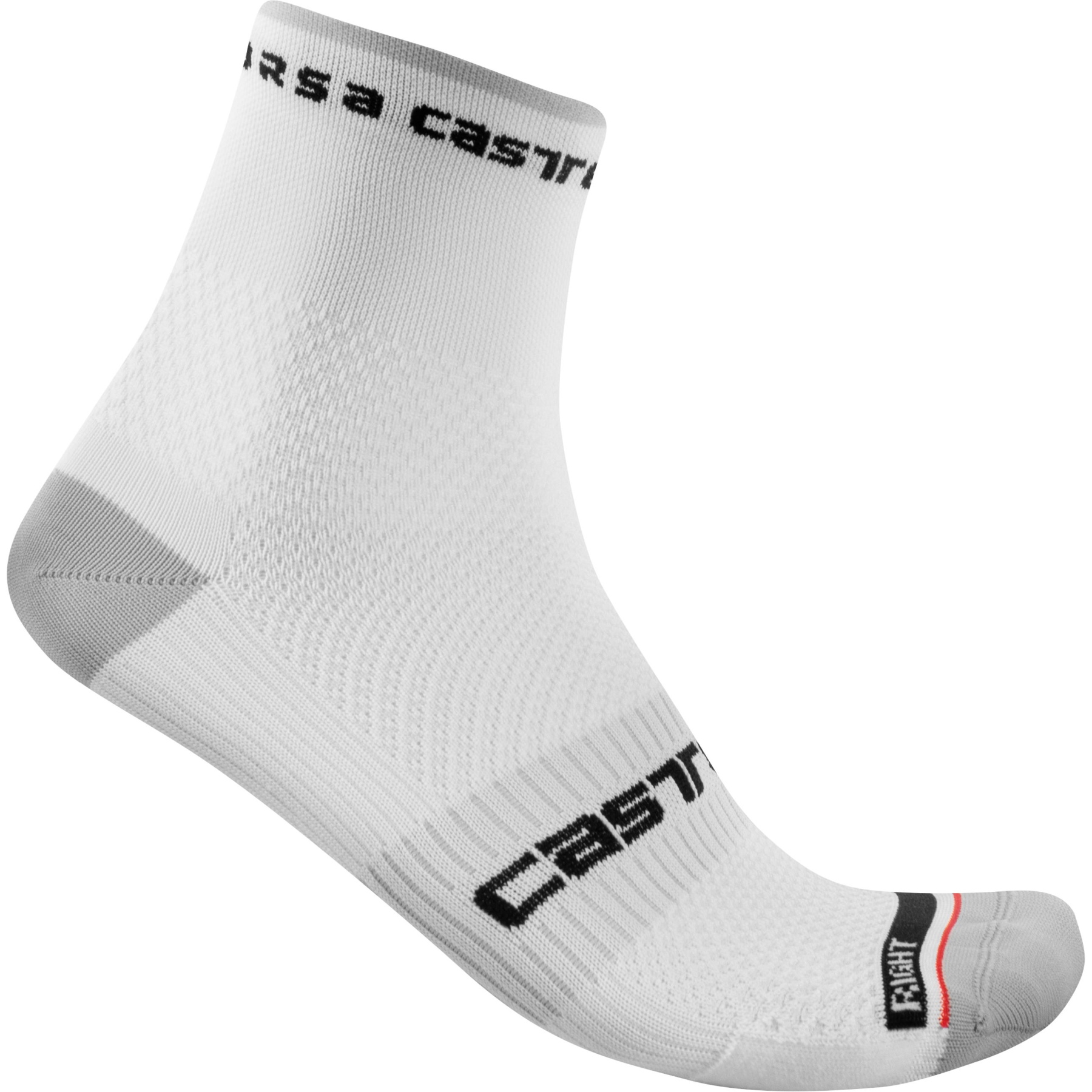 Image of Castelli Rosso Corsa Pro 9 Socks - white 001