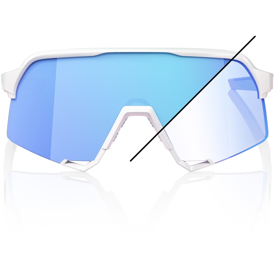 100% S3 Photochromic Brille - Bastille - Blue Mirror | BIKE24