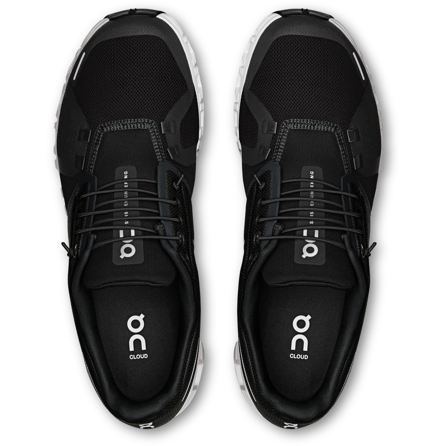 On Cloud 6 Shoes Men - Black | White | BIKE24