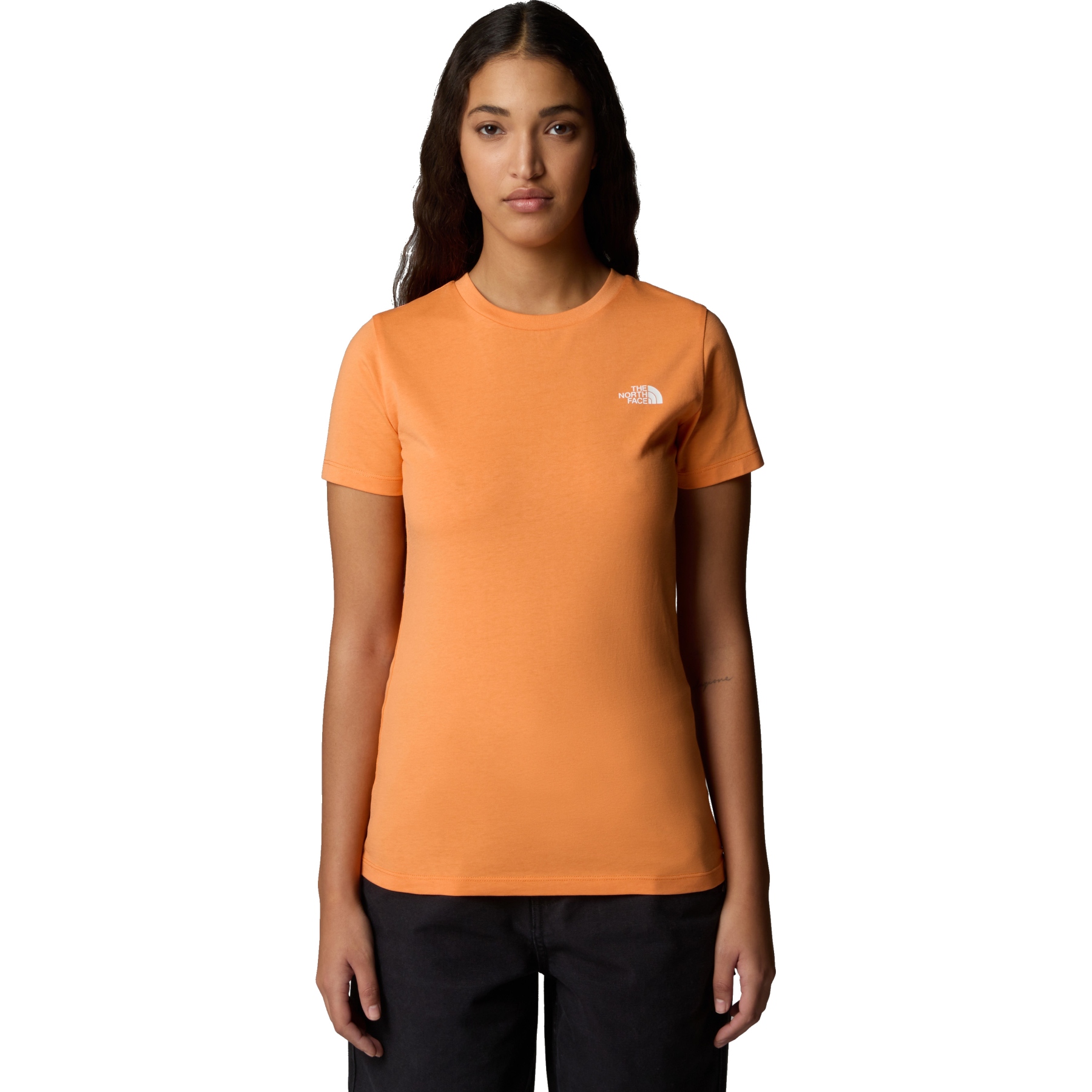 Image of The North Face Simple Dome T-Shirt Women - Papaya