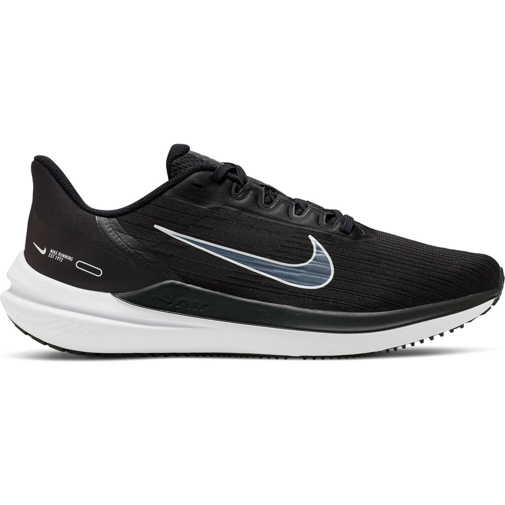 Picture of Nike Air Winflo 9 Road Running Shoes Men - black/white-dark smoke grey DD6203-001
